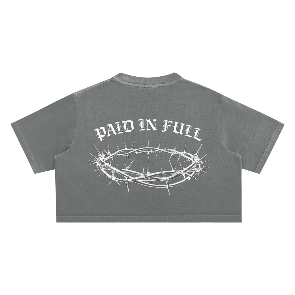 Snow Washed Crop Top