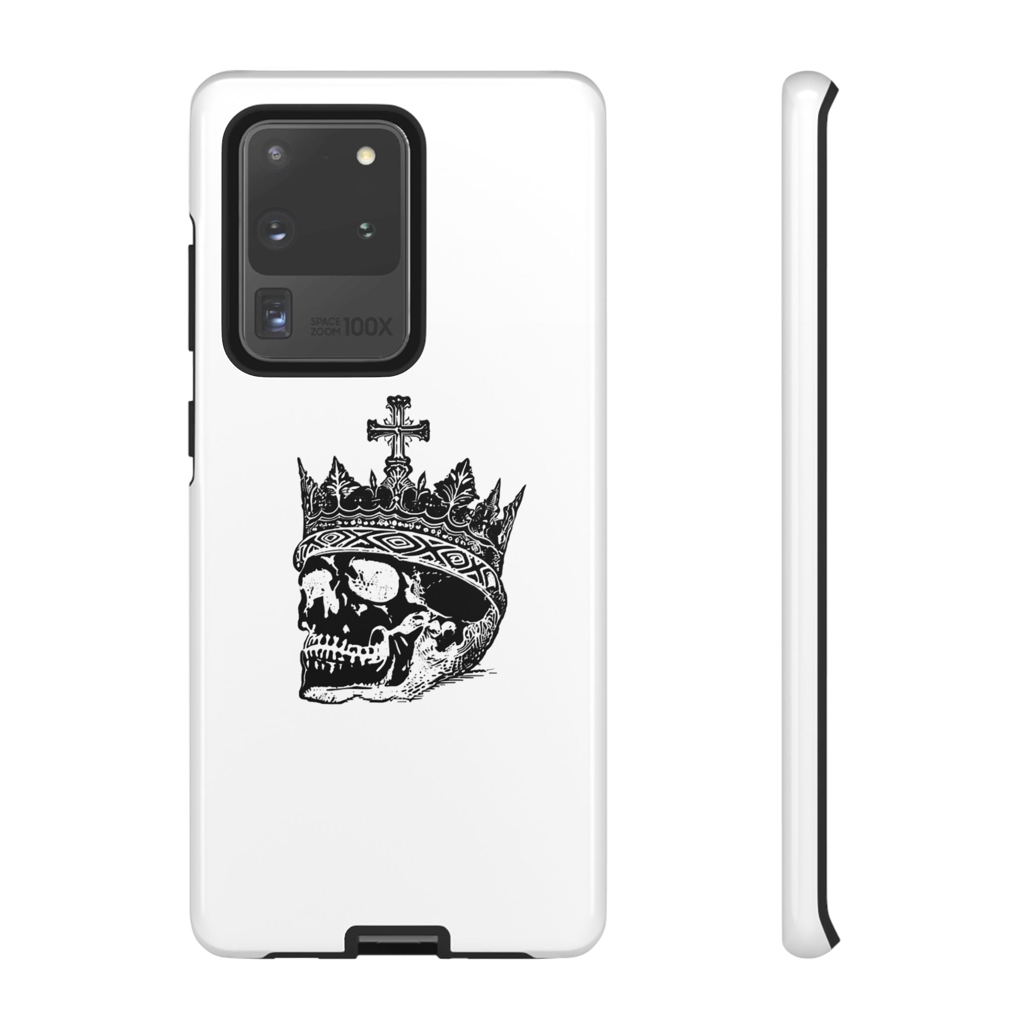 Skull King Phone Case – Gothic Crowned Skull Tough Case