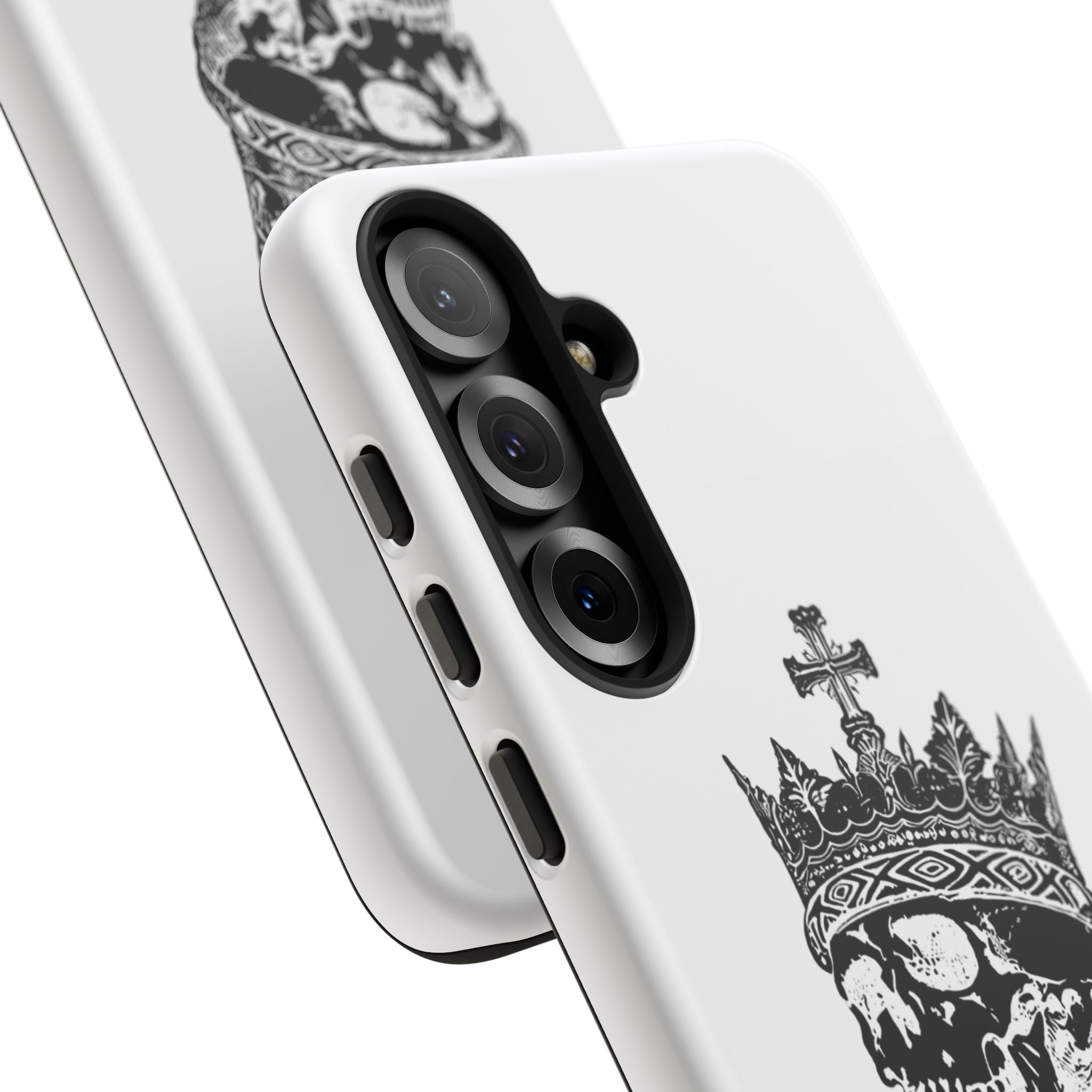 Skull King Phone Case – Gothic Crowned Skull Tough Case