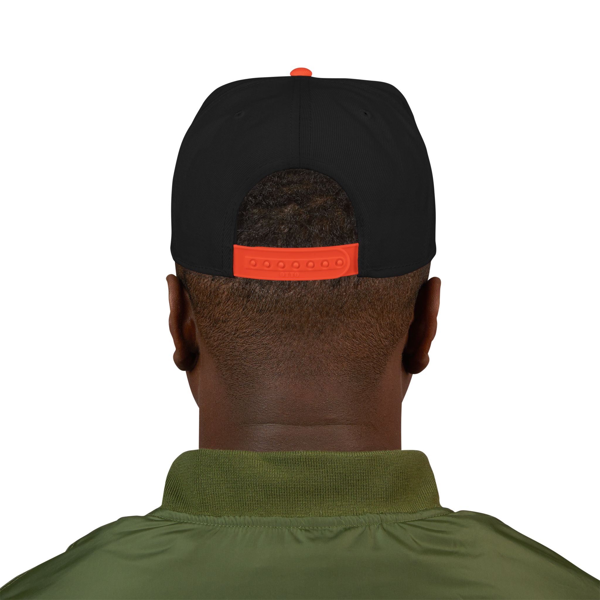 Embroidered Gothic Snapback Hat – Black & Gray Streetwear Cap