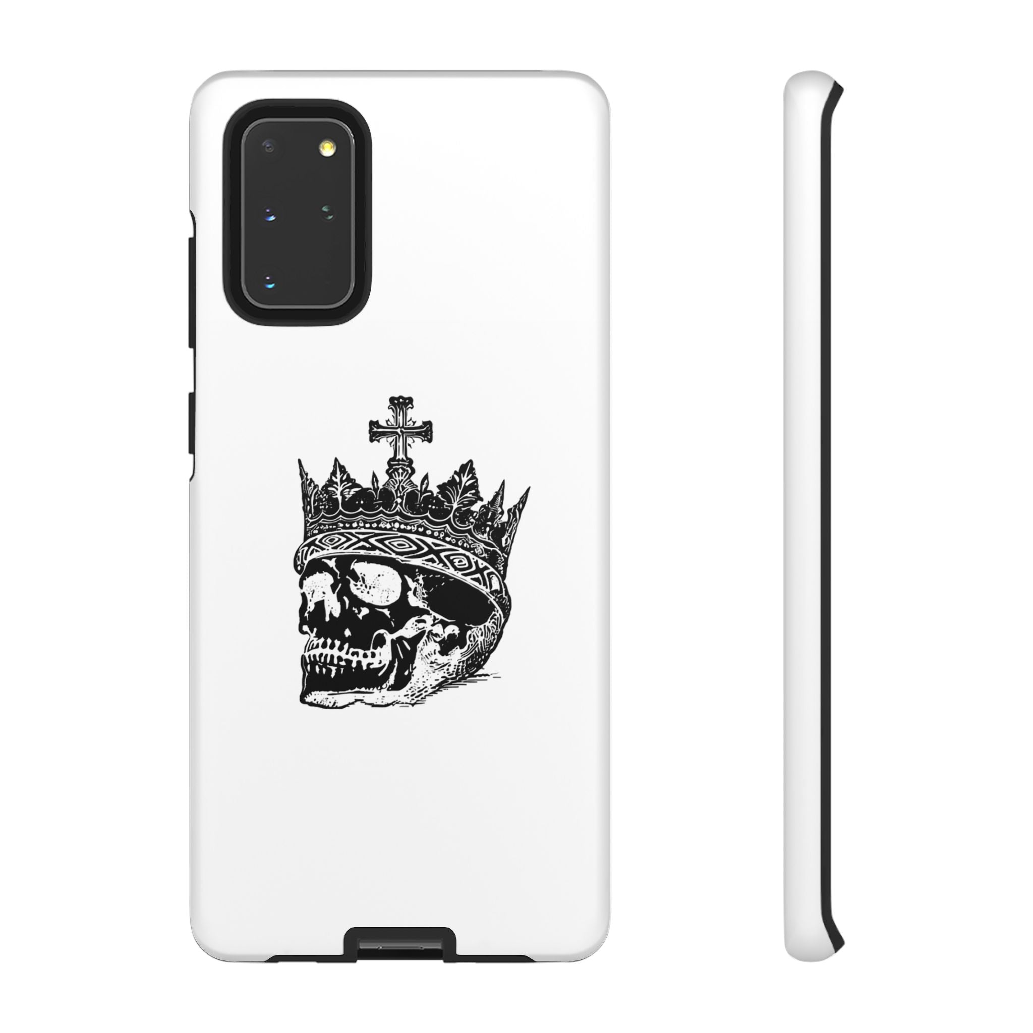 Skull King Phone Case – Gothic Crowned Skull Tough Case