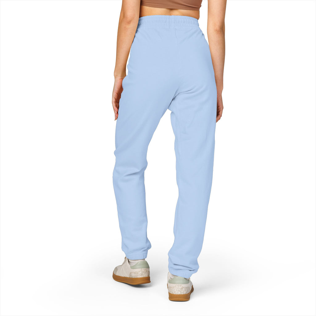 MONGO Gothic Script Sweatpants — Garment-Dyed Fleece Joggers