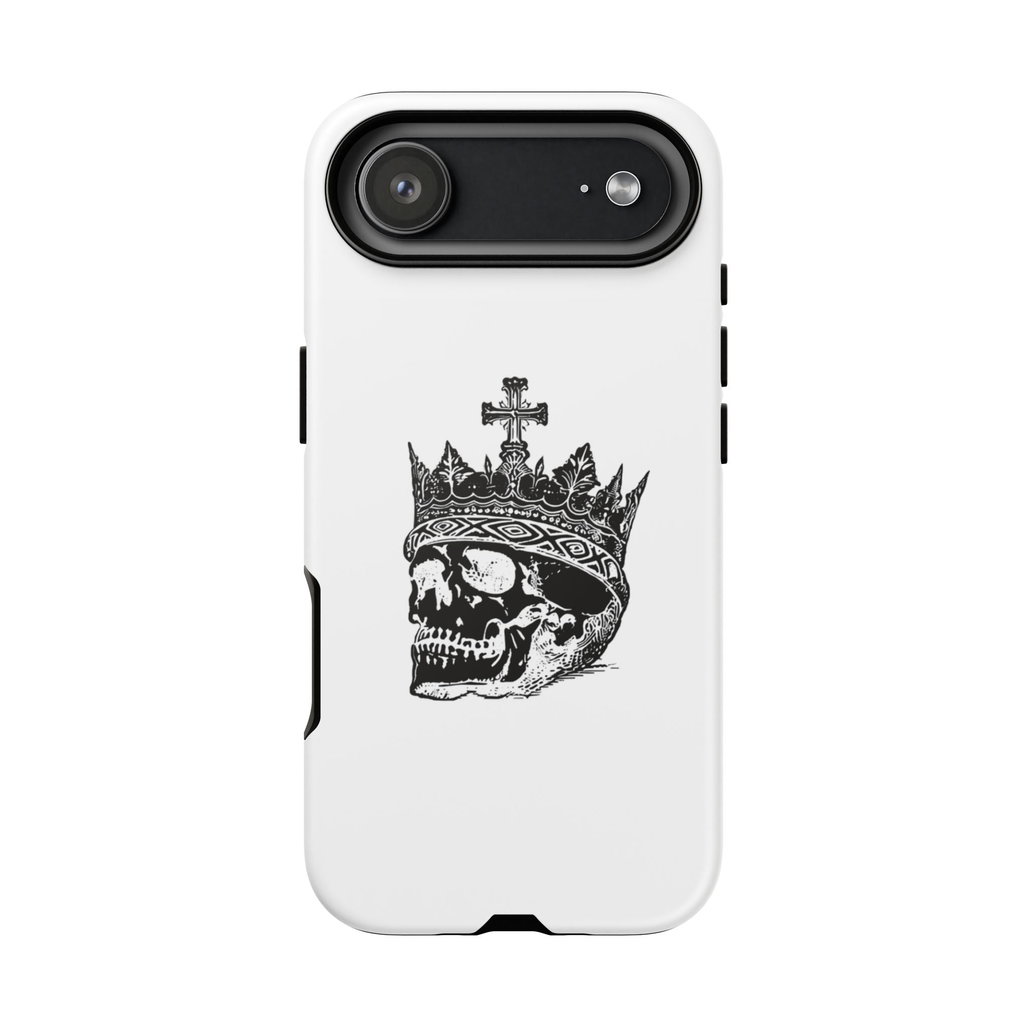 Skull King Phone Case – Gothic Crowned Skull Tough Case