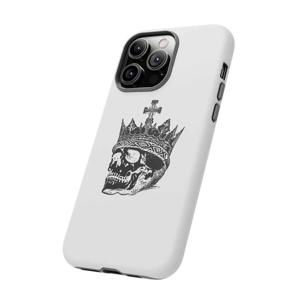 Skull King Phone Case – Gothic Crowned Skull Tough Case