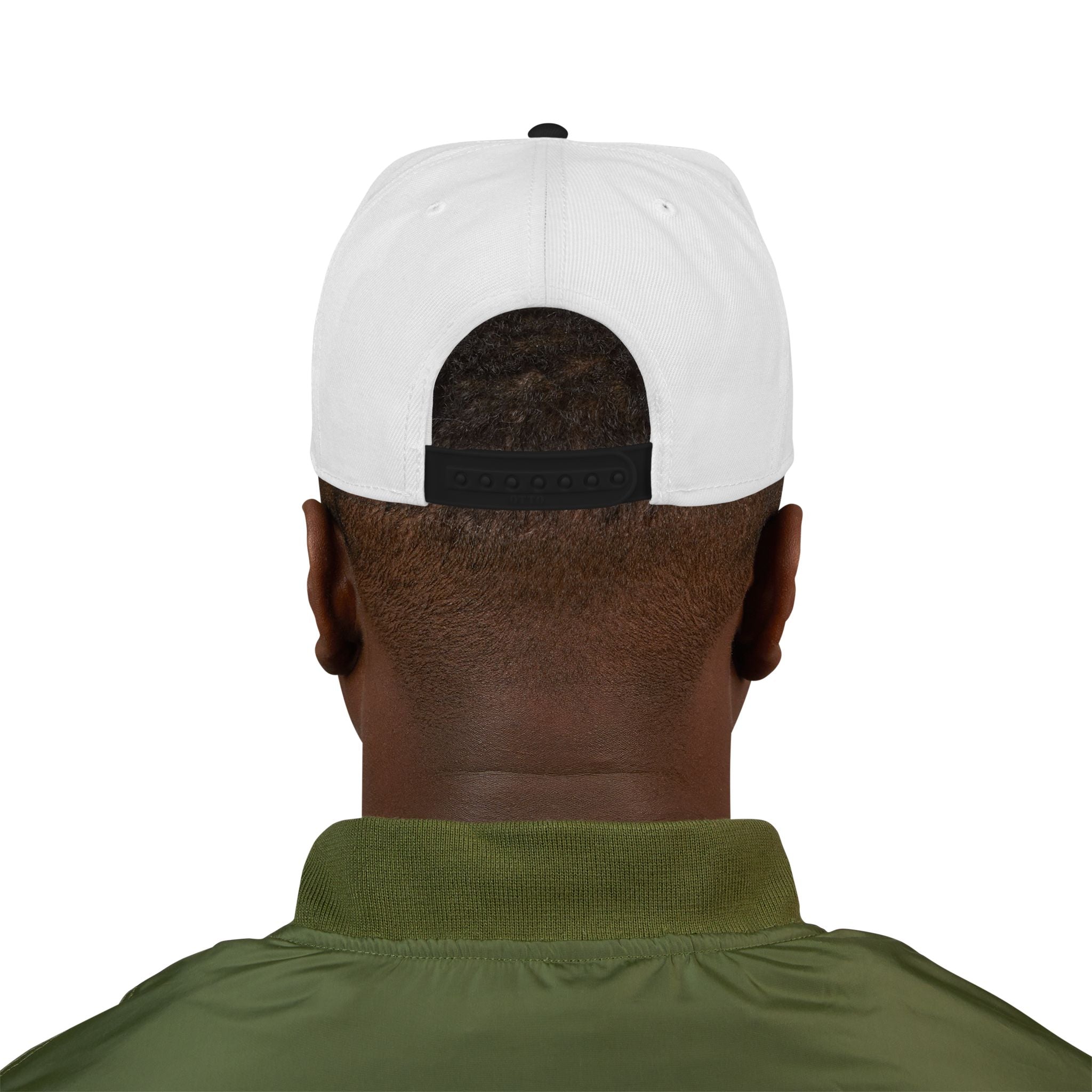 Embroidered Gothic Snapback Hat – Black & Gray Streetwear Cap