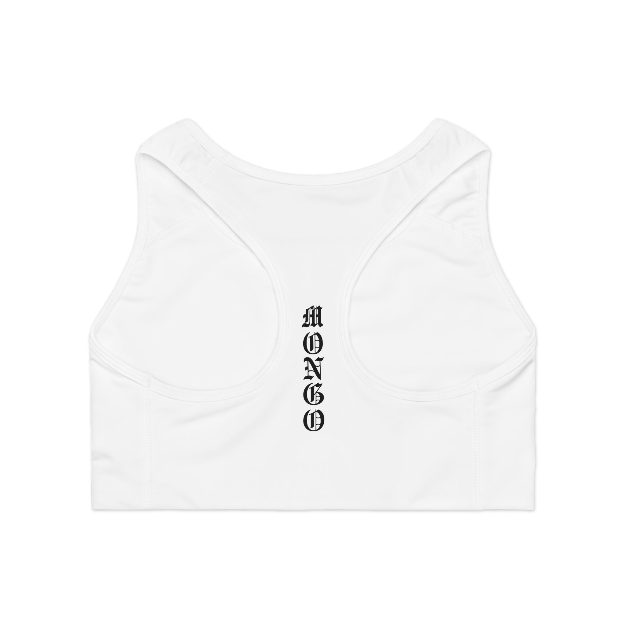 Sports Bra — Gothic "MONGO" Printed Racerback Activewear