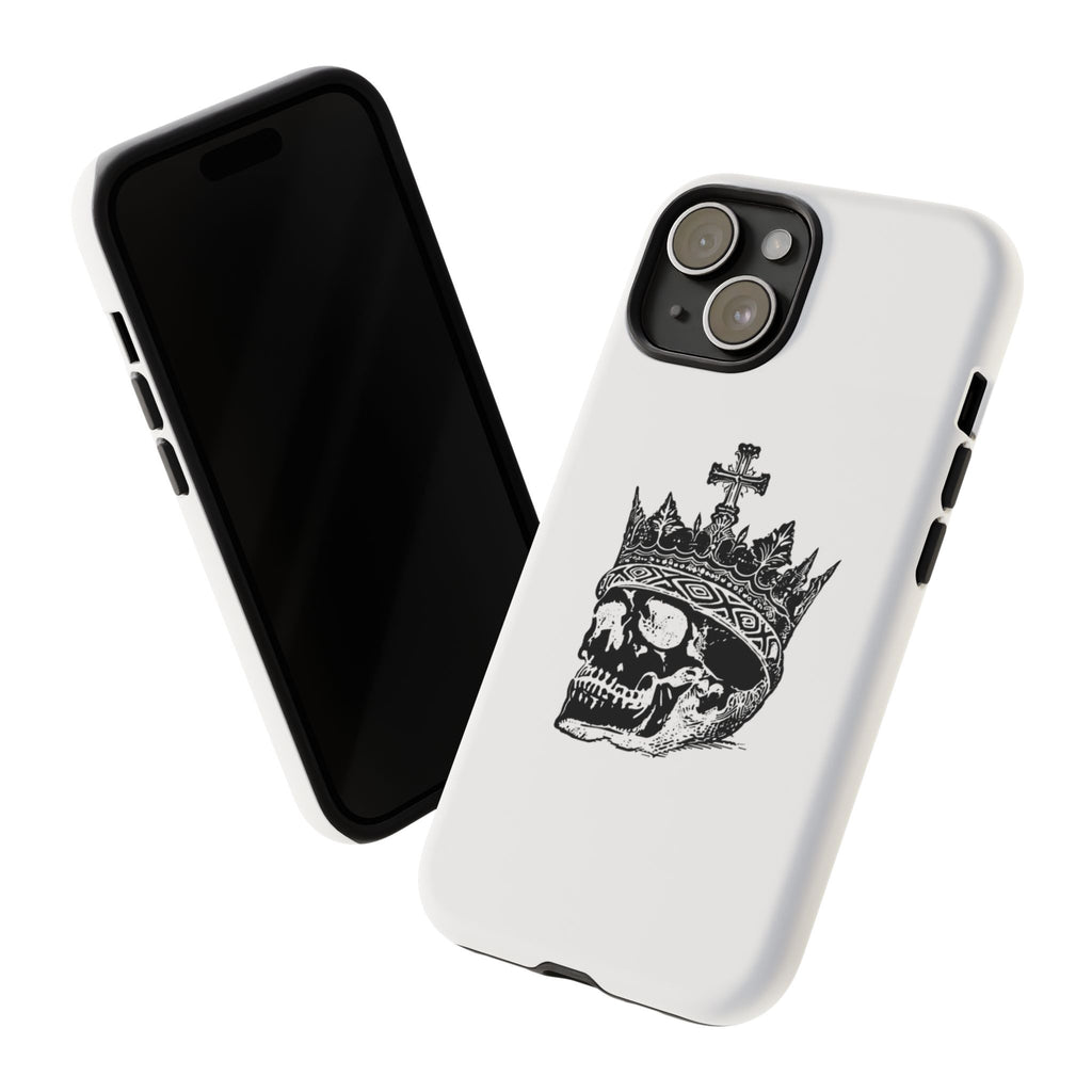 Skull King Phone Case – Gothic Crowned Skull Tough Case