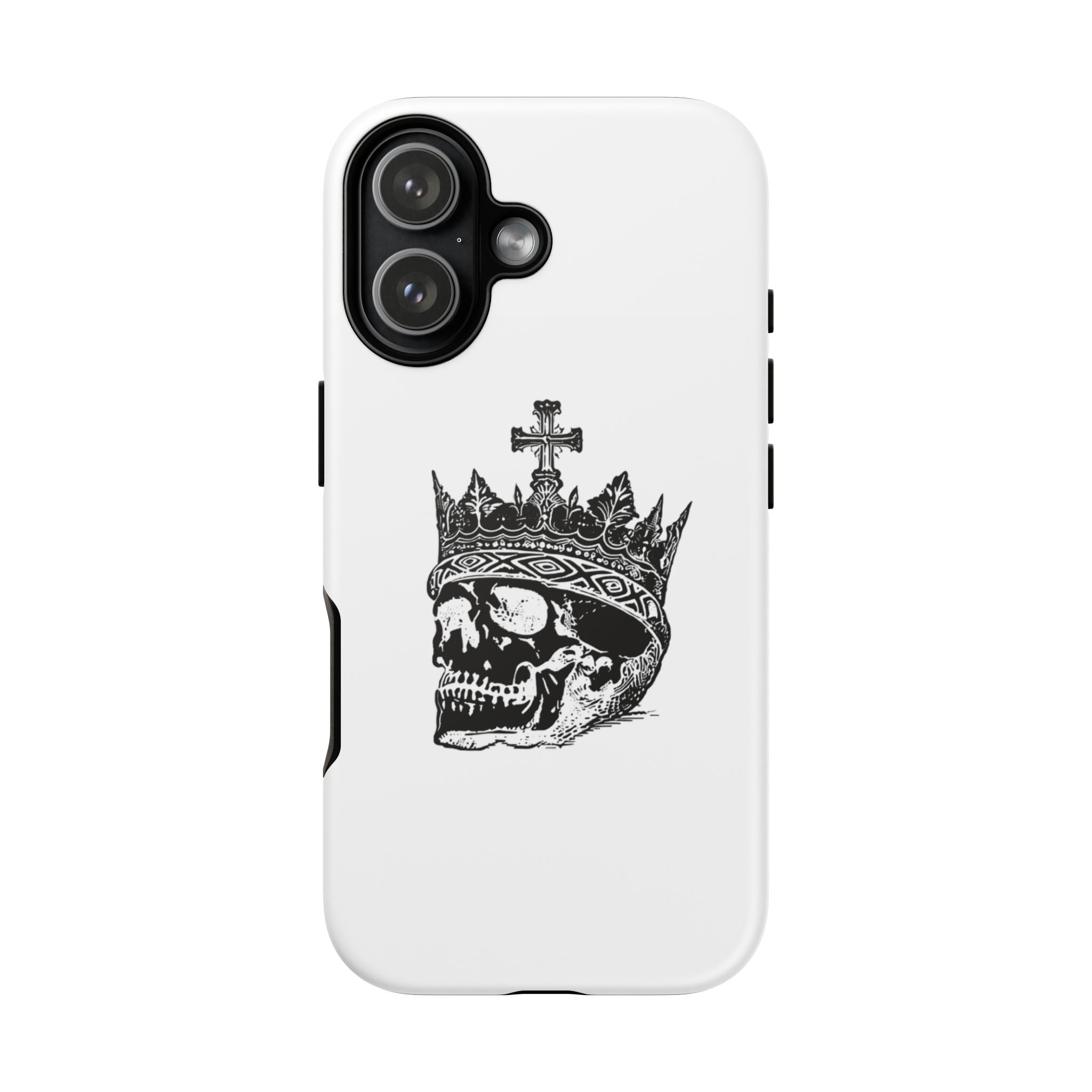 Skull King Phone Case – Gothic Crowned Skull Tough Case