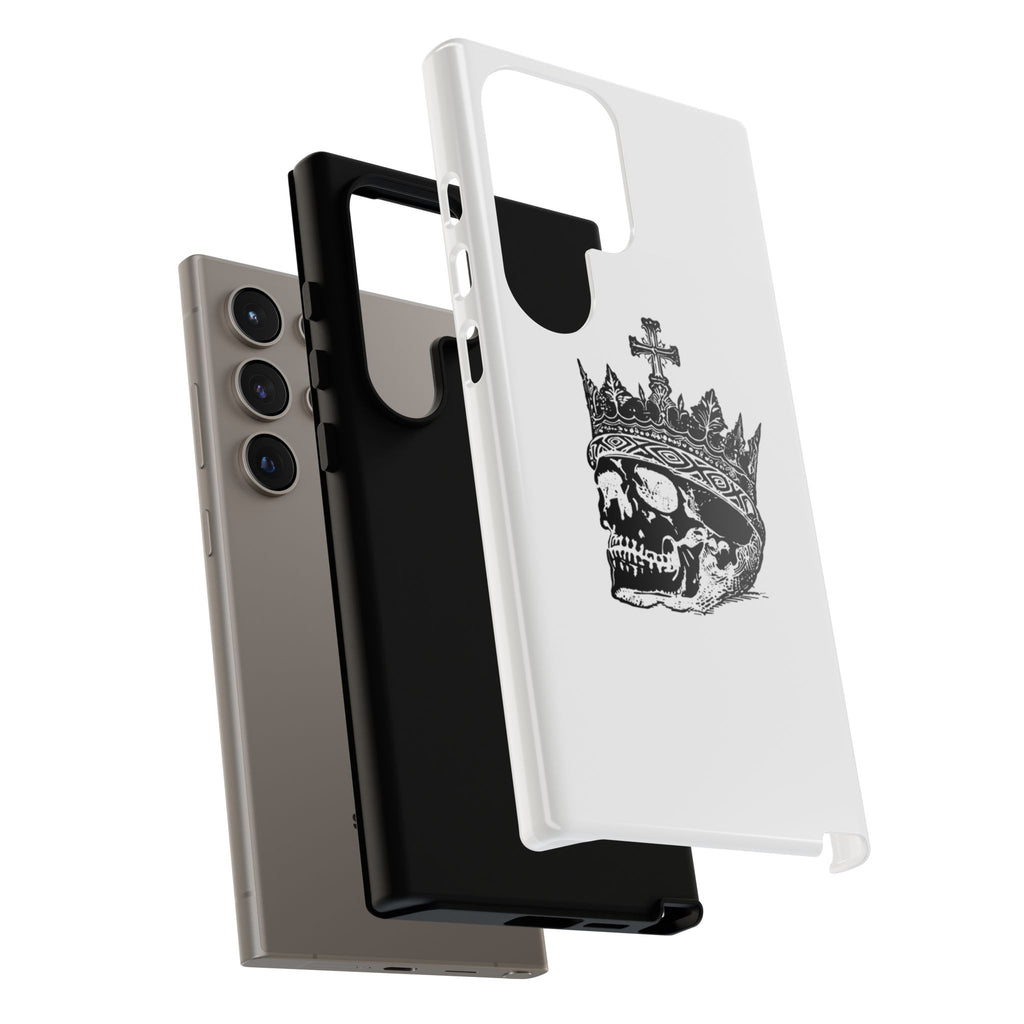 Skull King Phone Case – Gothic Crowned Skull Tough Case
