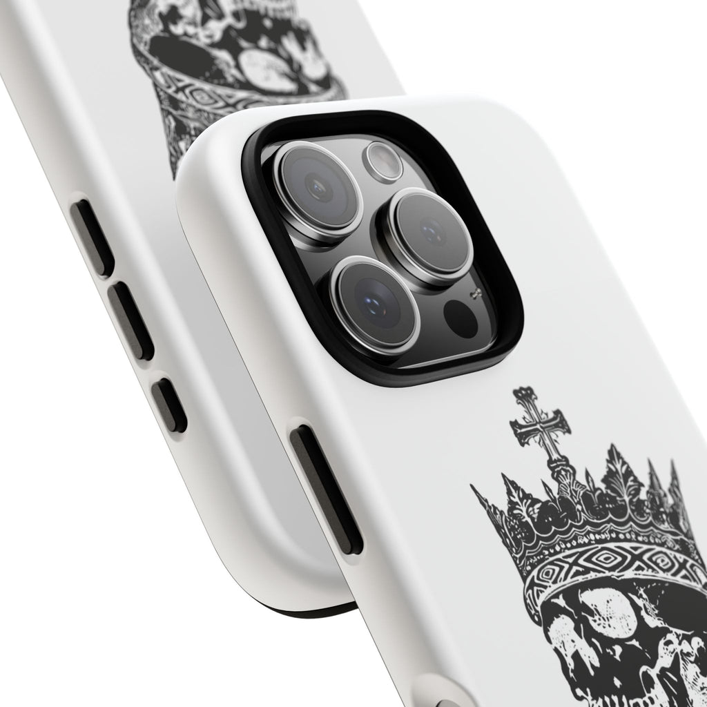 Skull King Phone Case – Gothic Crowned Skull Tough Case