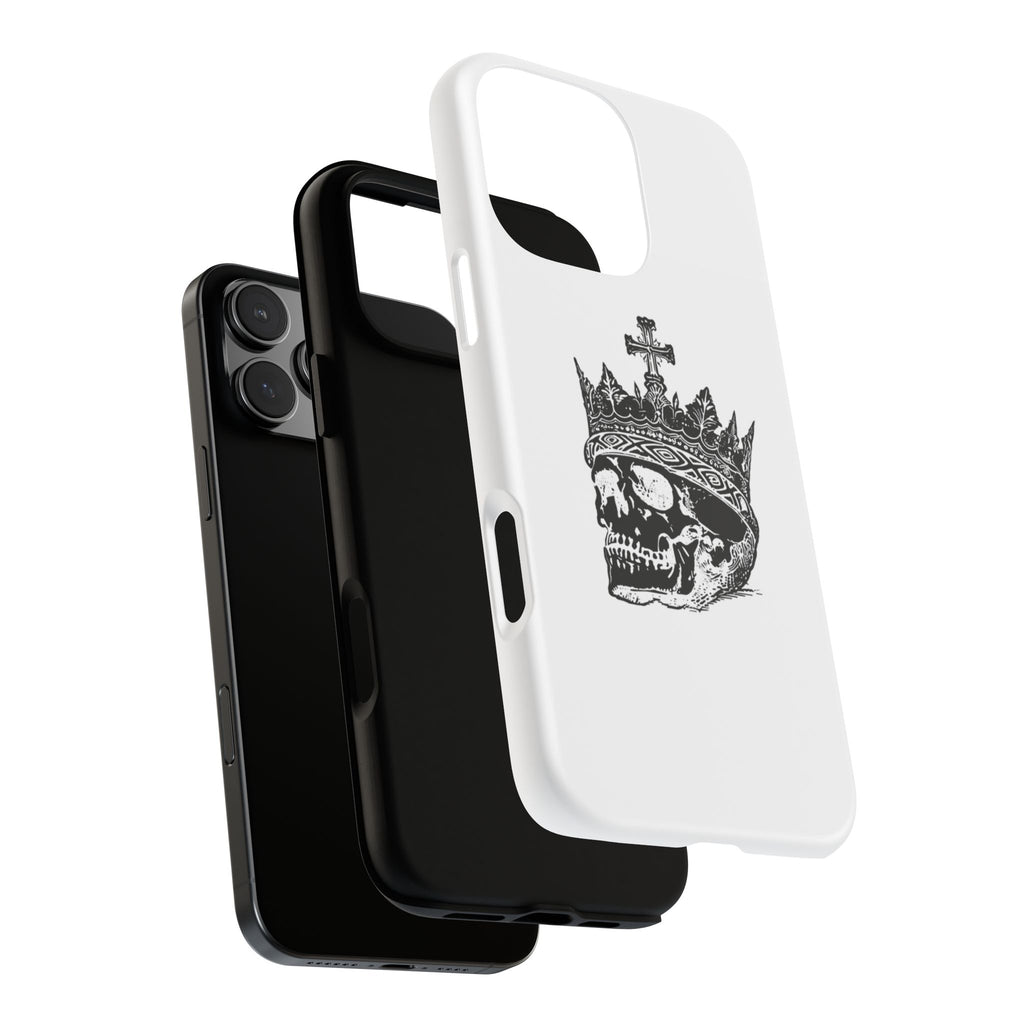 Skull King Phone Case – Gothic Crowned Skull Tough Case
