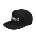 Embroidered Gothic Snapback Hat — Dark Gray Black Streetwear Cap