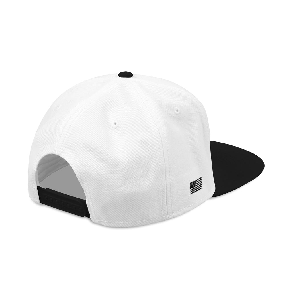 Embroidered Gothic Snapback Hat – Black & Gray Streetwear Cap