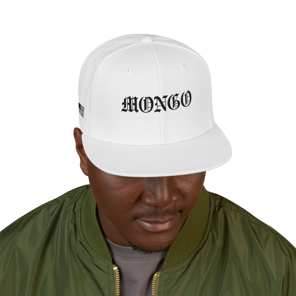 Embroidered Gothic Snapback Hat – Black & Gray Streetwear Cap