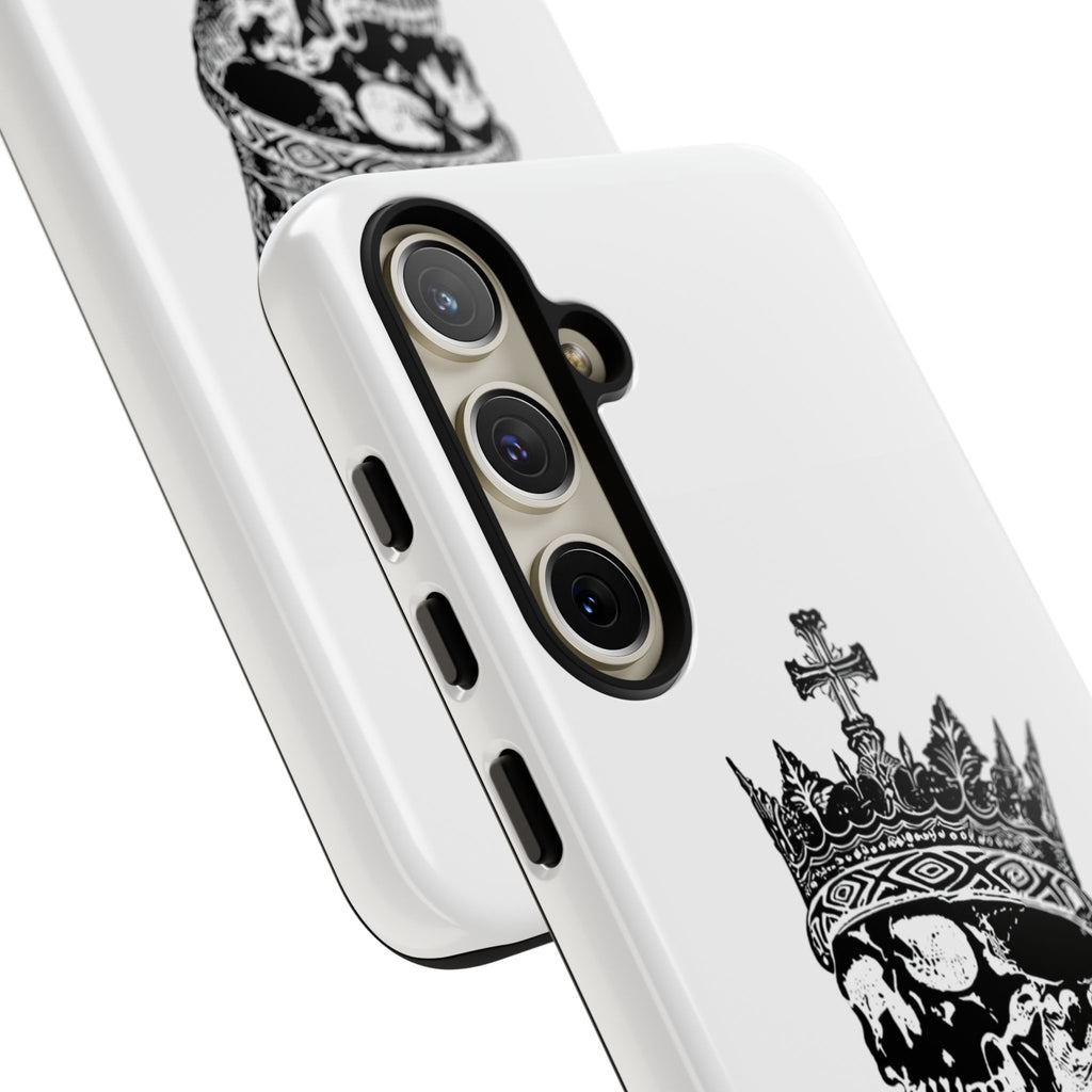 Skull King Phone Case – Gothic Crowned Skull Tough Case