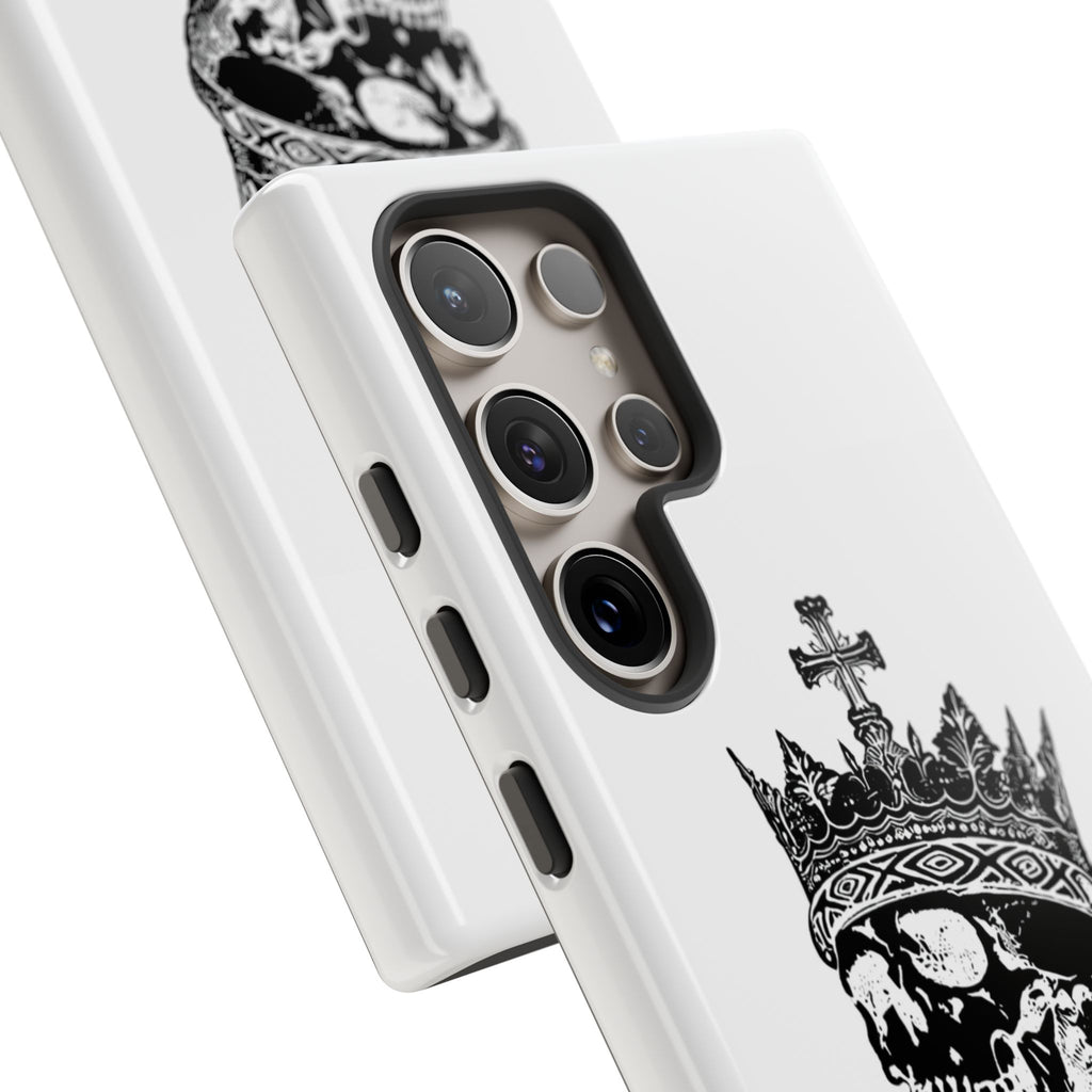 Skull King Phone Case – Gothic Crowned Skull Tough Case