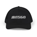 Mongo Embroidered Trucker Cap — Gothic Script Snapback Hat