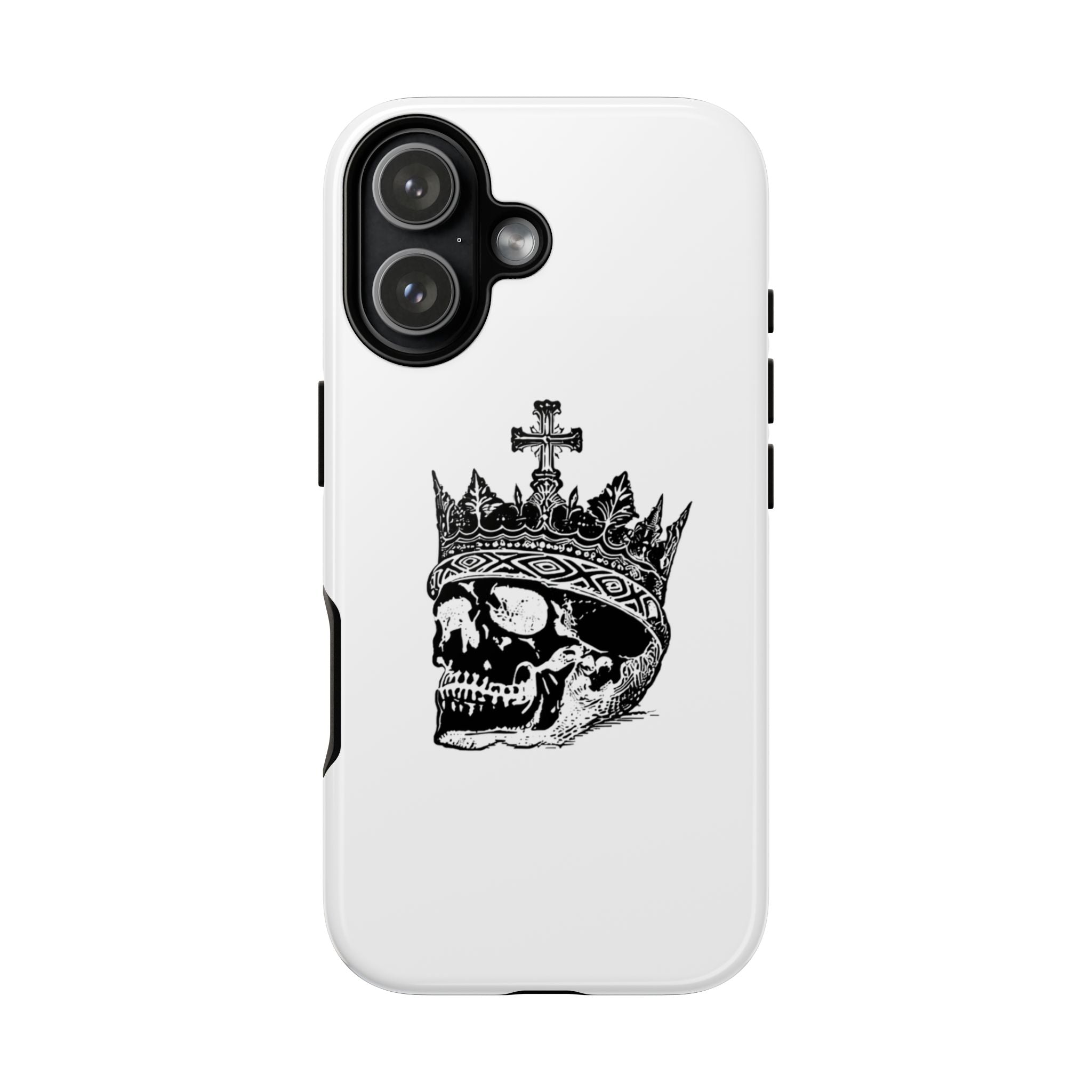 Skull King Phone Case – Gothic Crowned Skull Tough Case