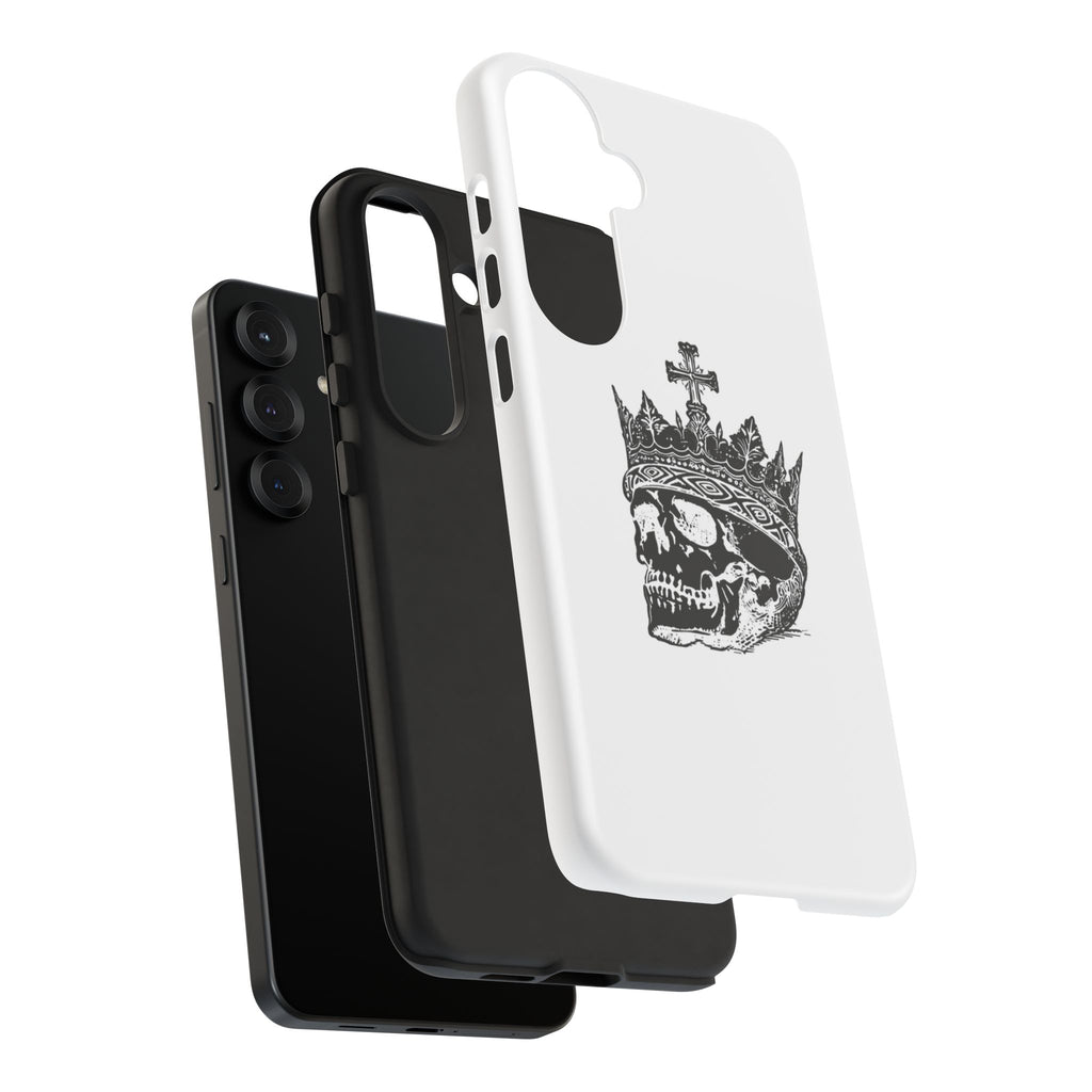 Skull King Phone Case – Gothic Crowned Skull Tough Case