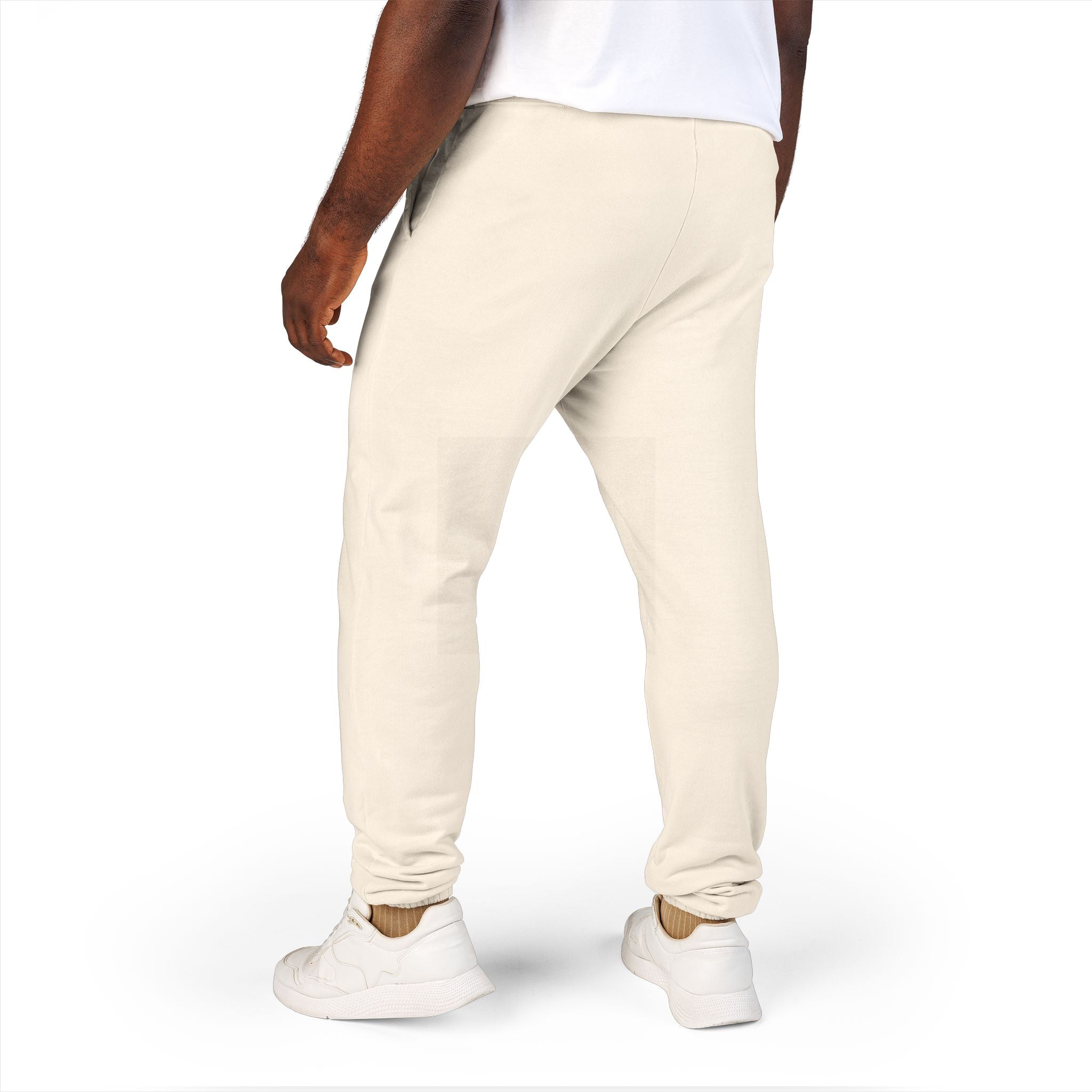 MONGO Gothic Script Sweatpants — Garment-Dyed Fleece Joggers