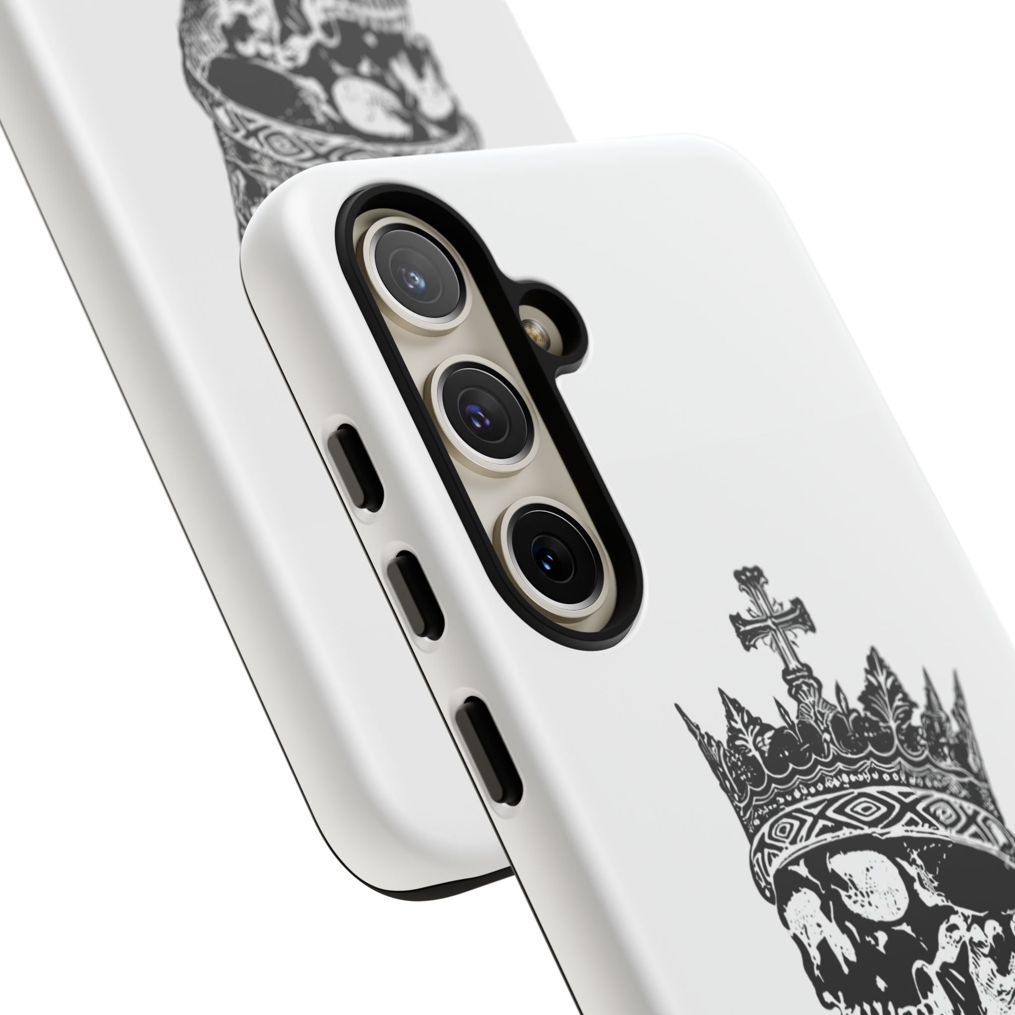Skull King Phone Case – Gothic Crowned Skull Tough Case