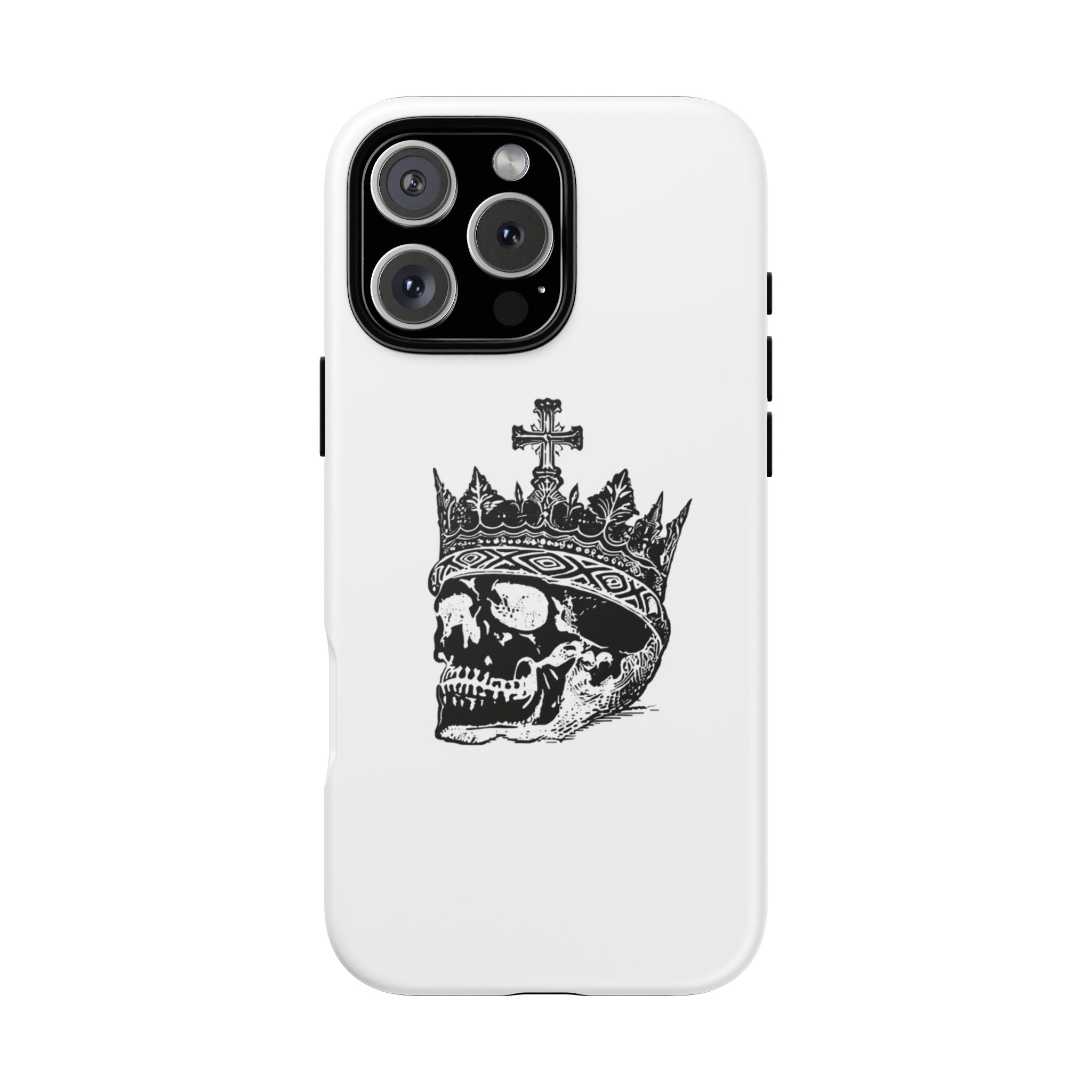 Skull King Phone Case – Gothic Crowned Skull Tough Case