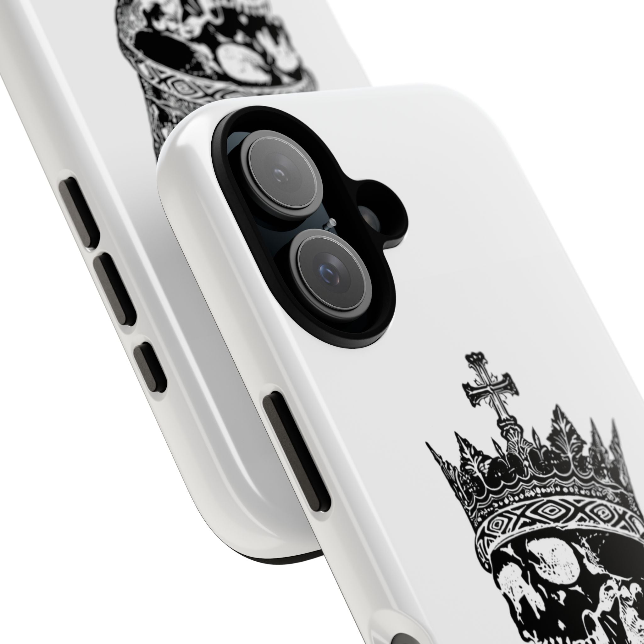 Skull King Phone Case – Gothic Crowned Skull Tough Case
