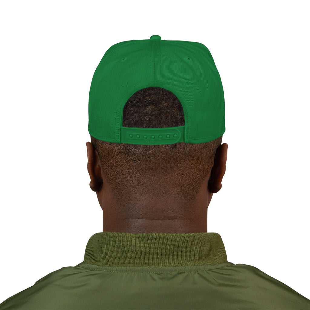 Embroidered Gothic Snapback Hat – Black & Gray Streetwear Cap