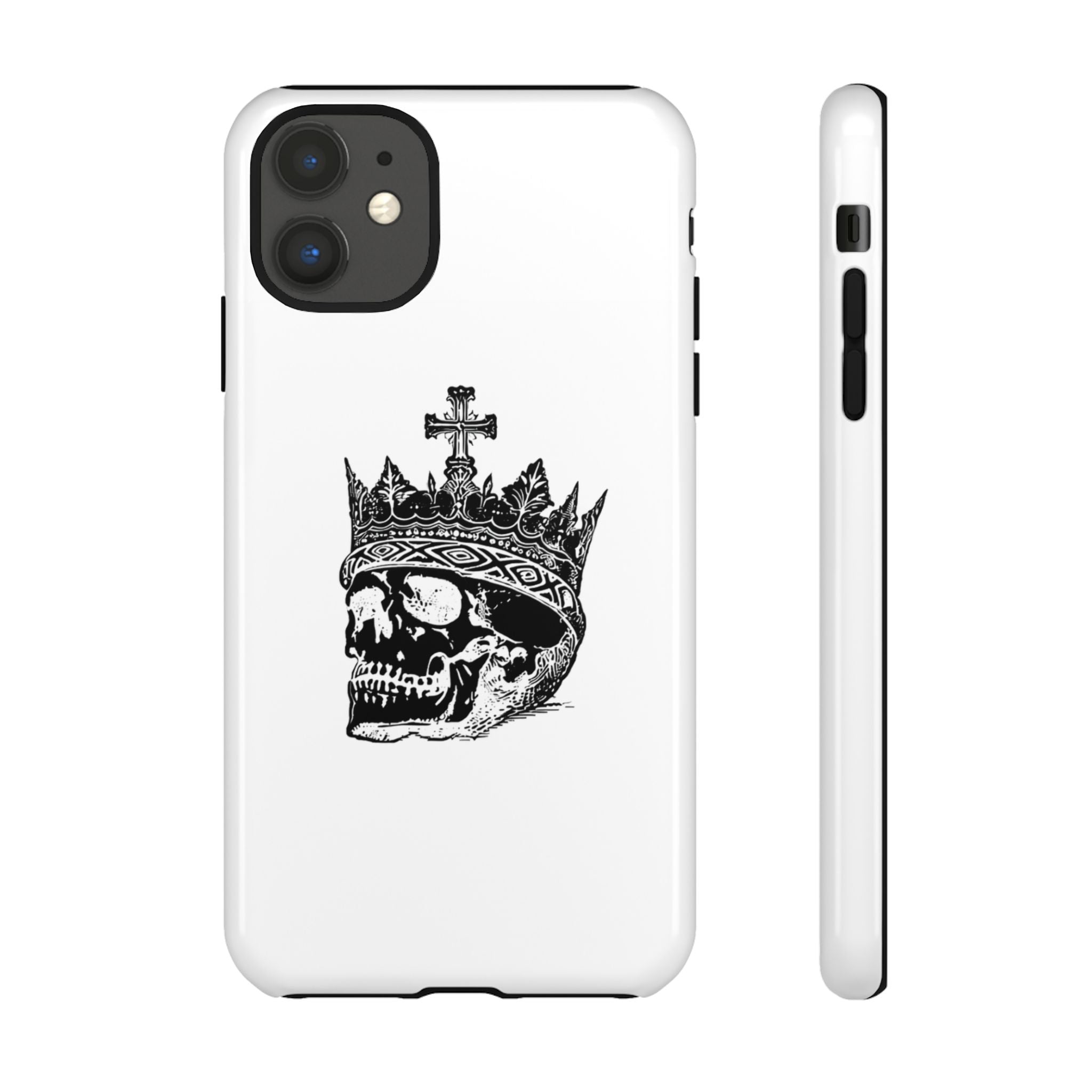 Skull King Phone Case – Gothic Crowned Skull Tough Case