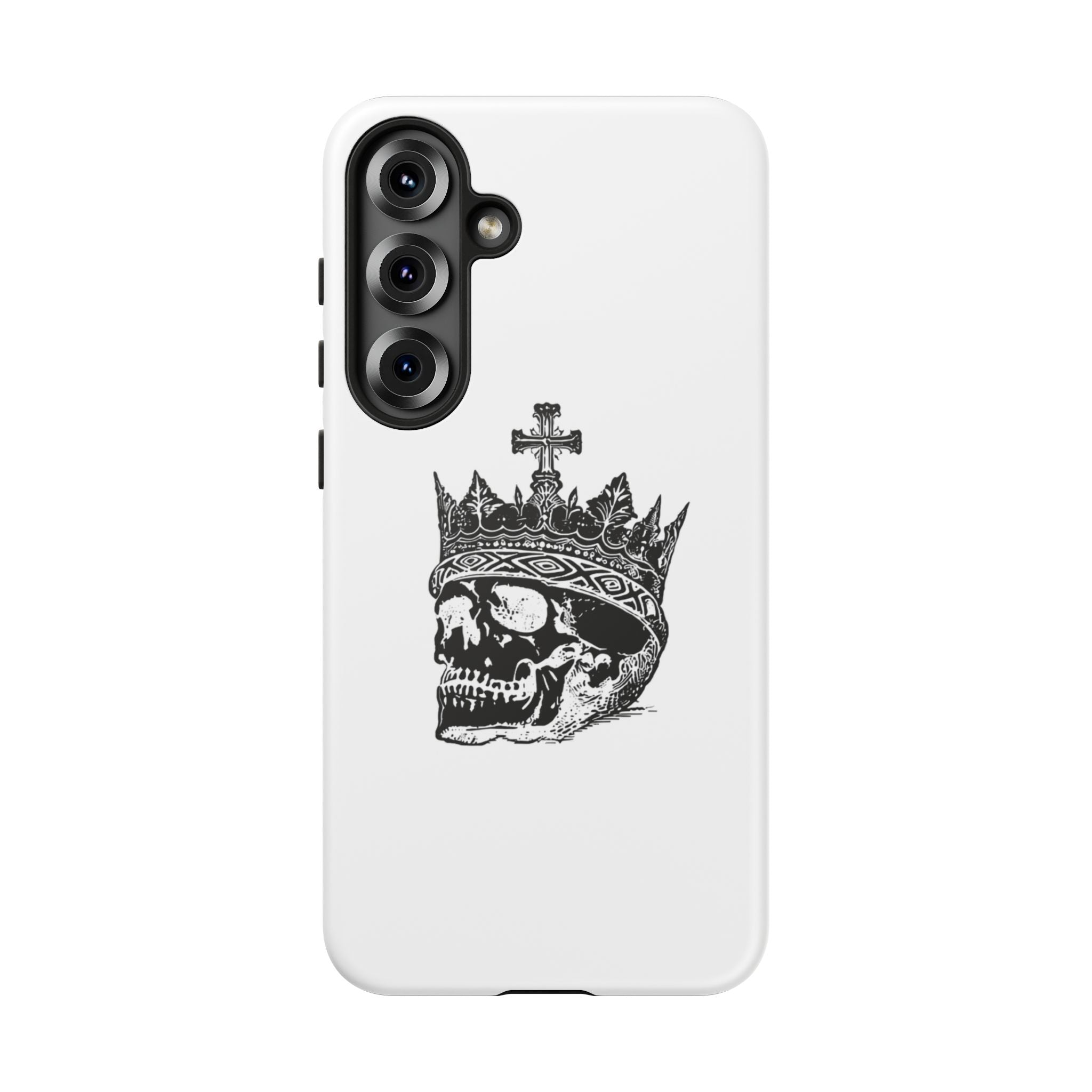 Skull King Phone Case – Gothic Crowned Skull Tough Case