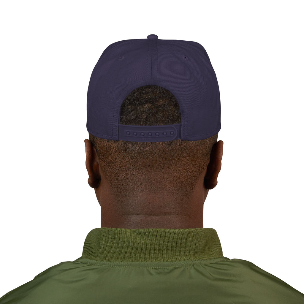 Embroidered Gothic Snapback Hat – Black & Gray Streetwear Cap