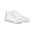 High Top Sneakers — Minimal White Casual Men’s Canvas Shoes