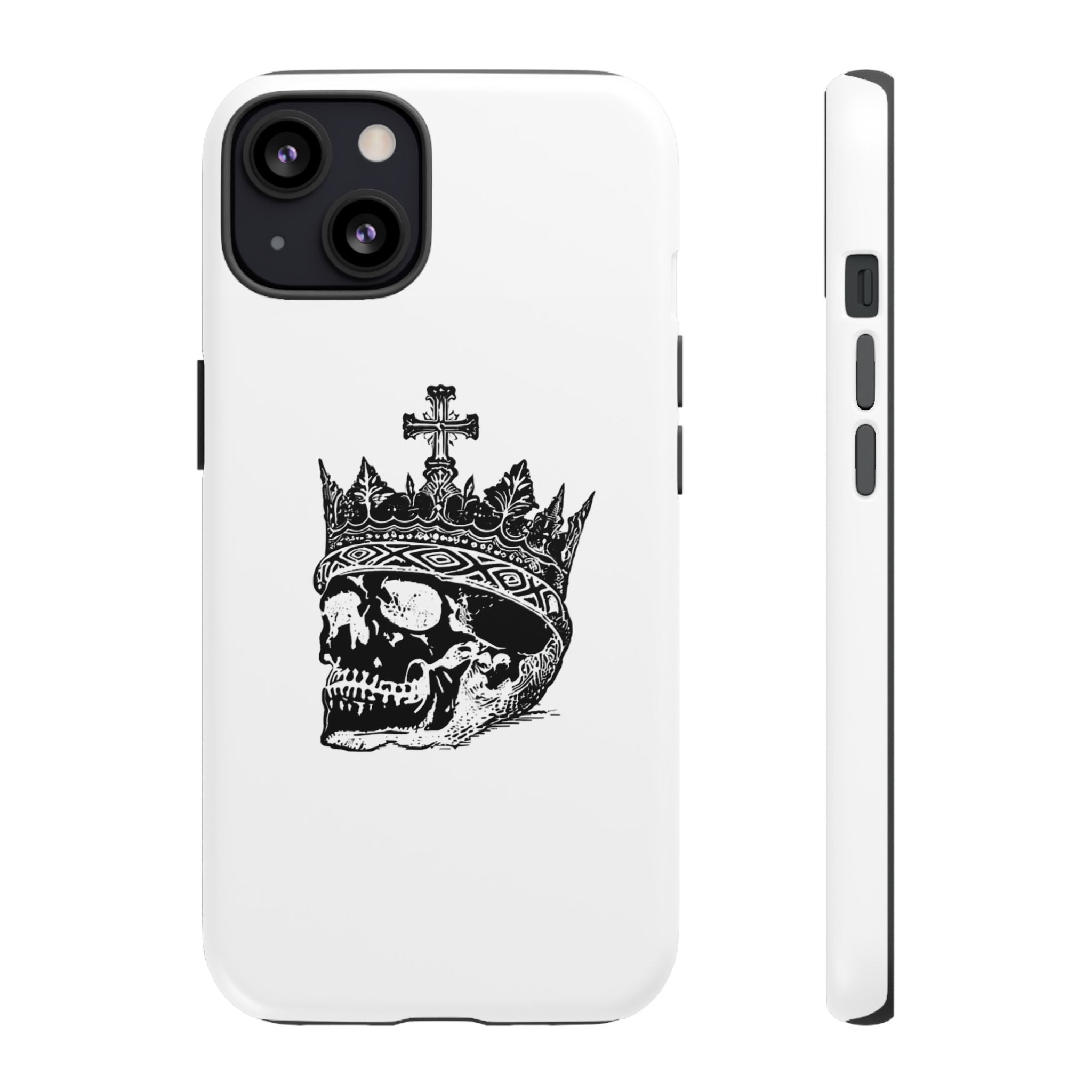 Skull King Phone Case – Gothic Crowned Skull Tough Case