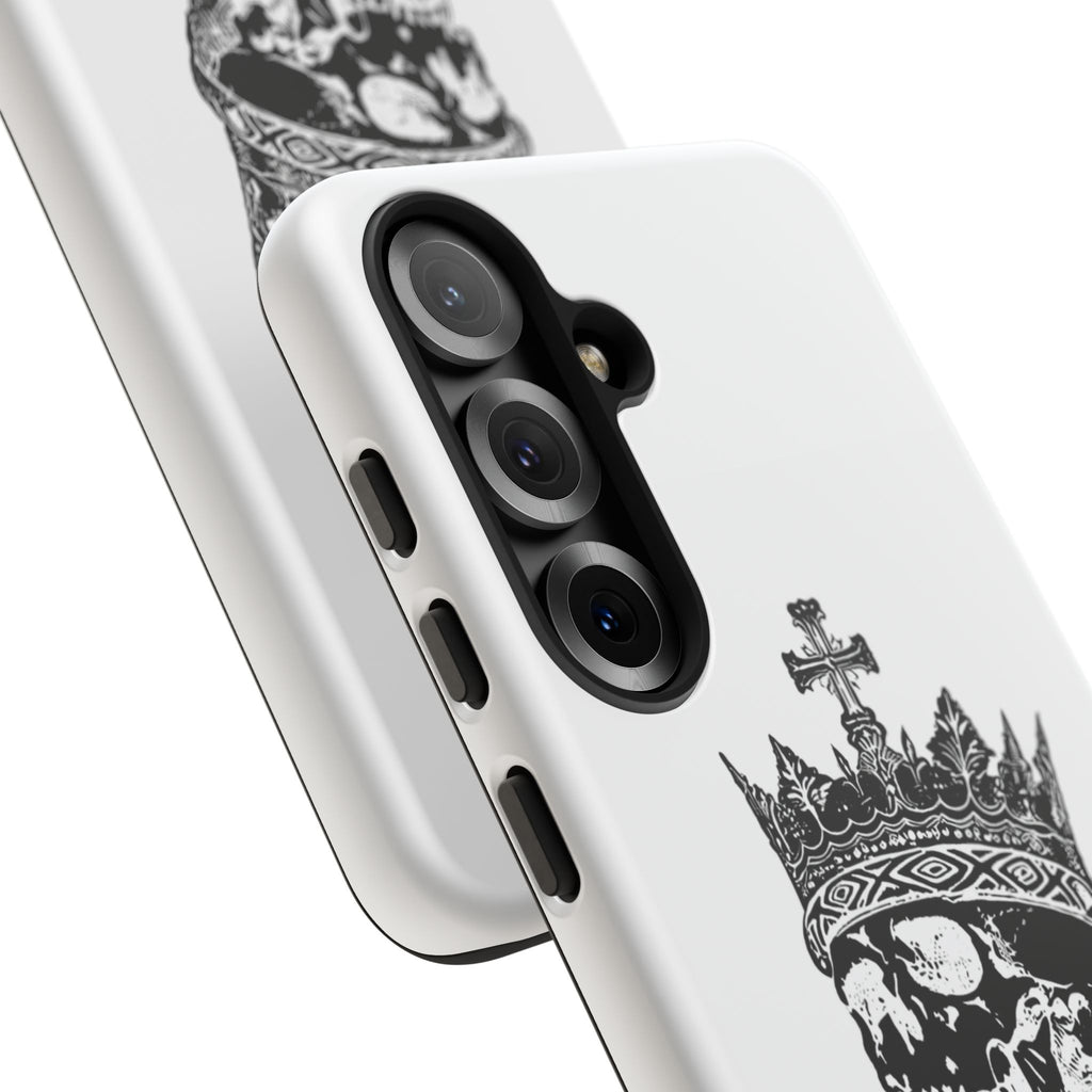Skull King Phone Case – Gothic Crowned Skull Tough Case