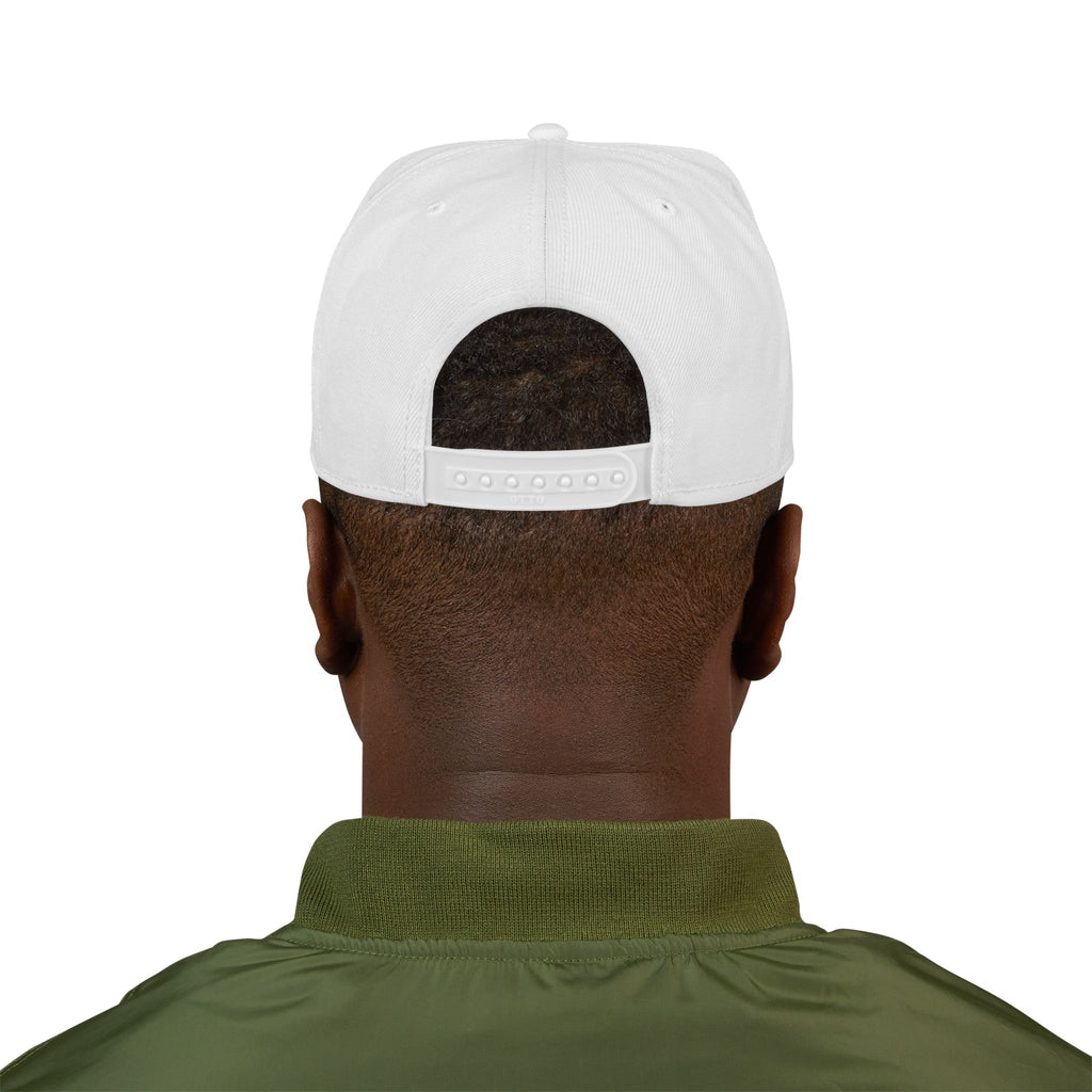 Embroidered Gothic Snapback Hat – Black & Gray Streetwear Cap