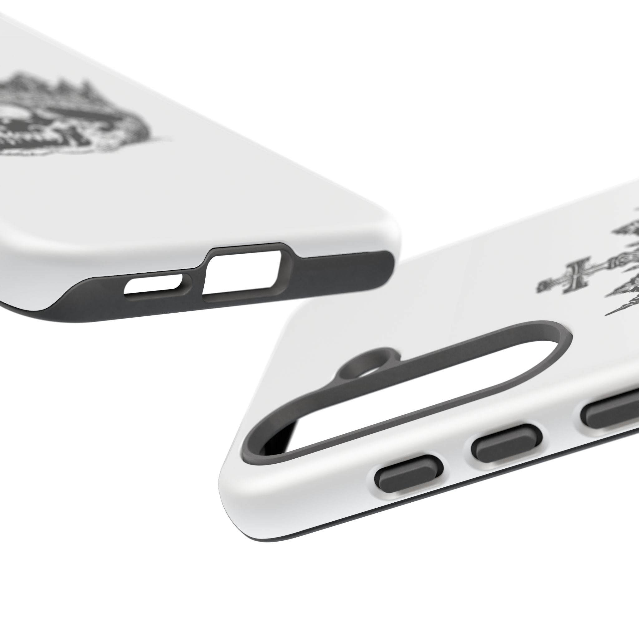 Skull King Phone Case – Gothic Crowned Skull Tough Case