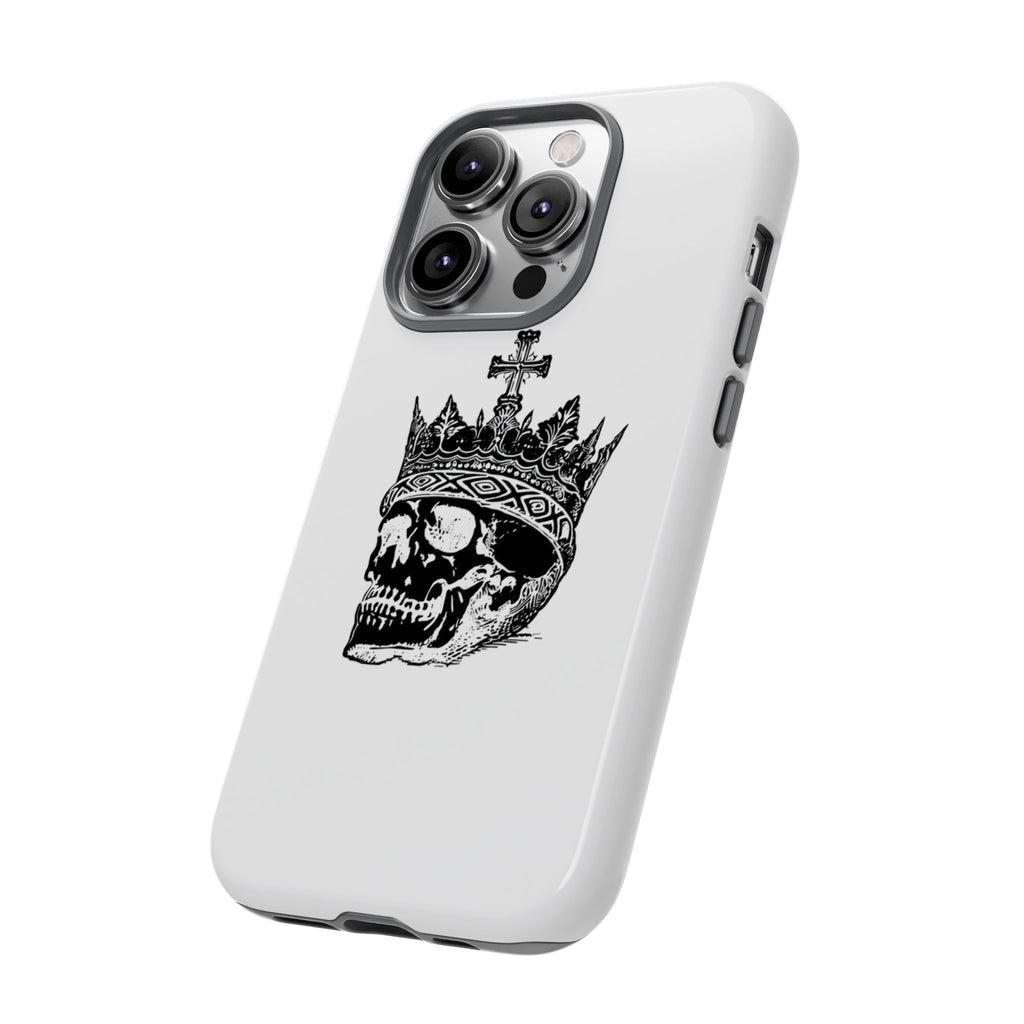 Skull King Phone Case – Gothic Crowned Skull Tough Case