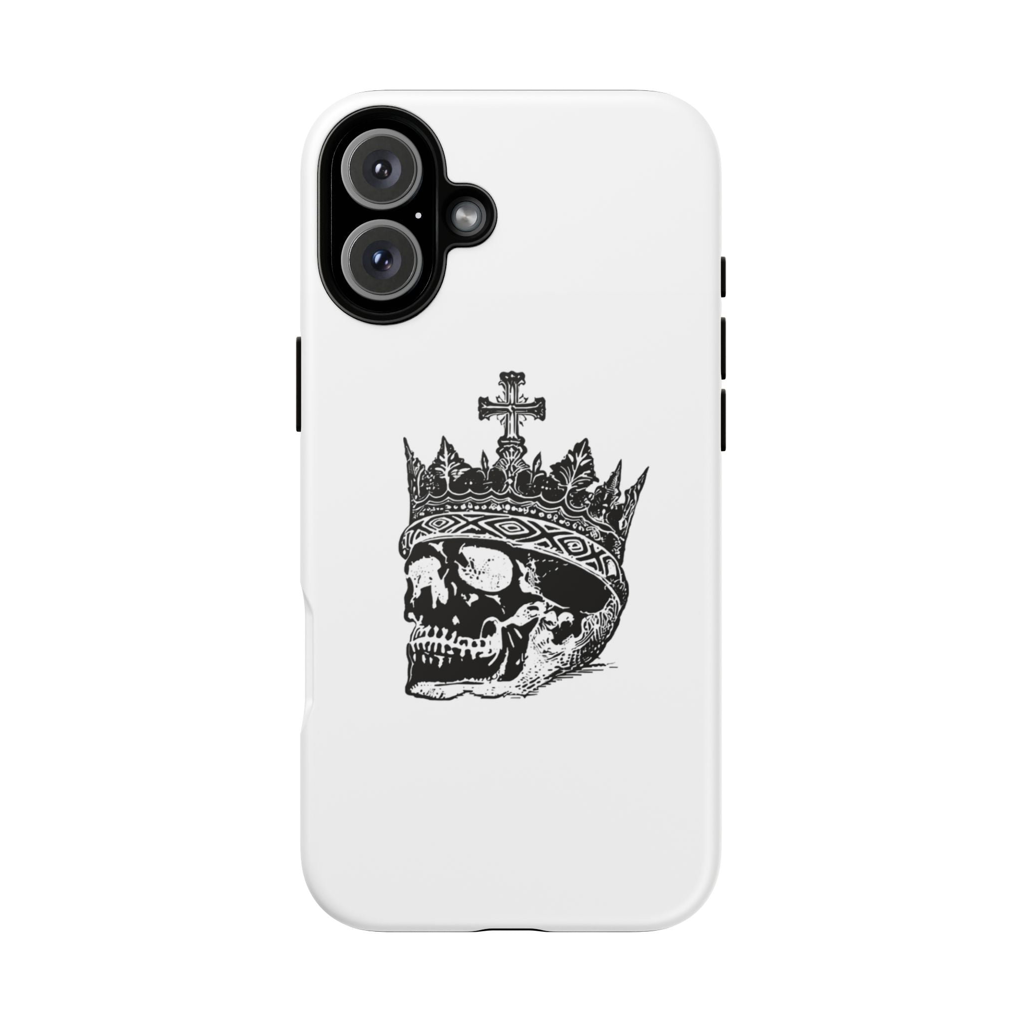 Skull King Phone Case – Gothic Crowned Skull Tough Case