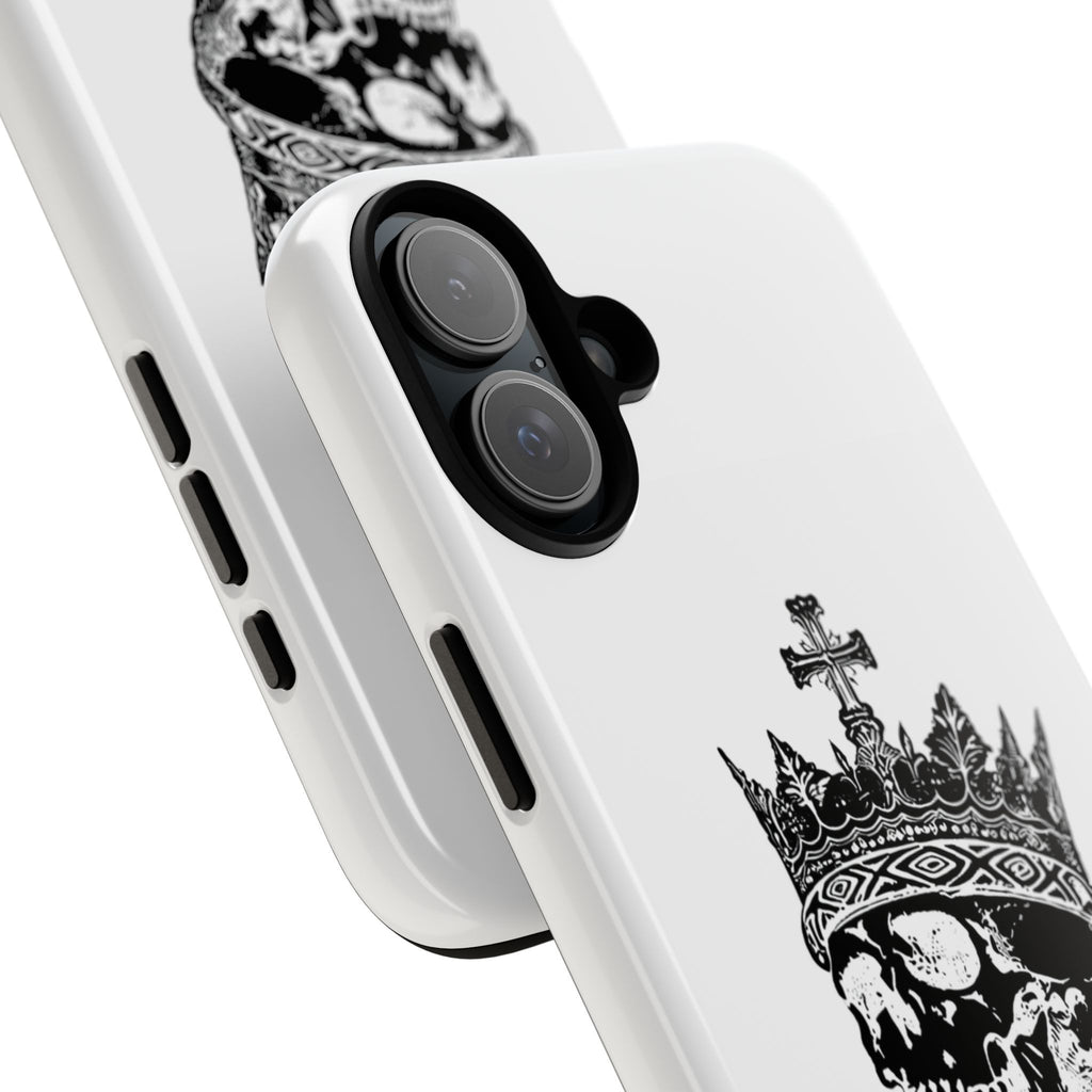 Skull King Phone Case – Gothic Crowned Skull Tough Case