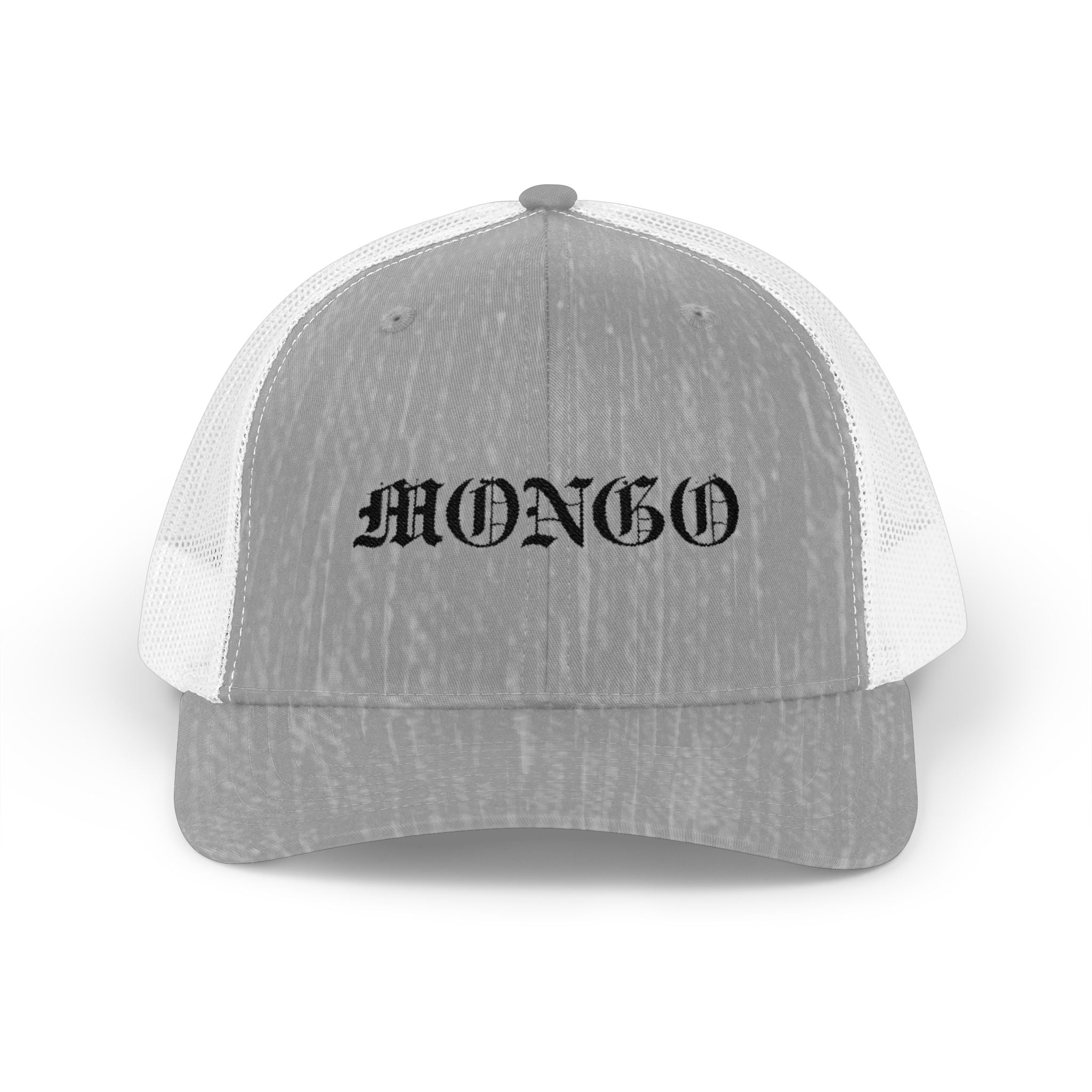 Mongo Snapback Trucker Cap – Vintage Gothic Embroidered Mesh Hat