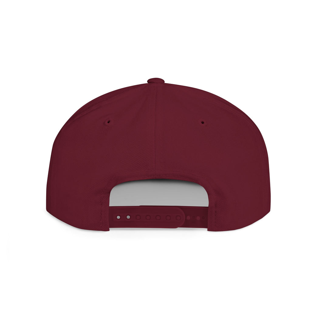 Snapback Hat — "MONGO" Gothic Script Flat-Bill Cap
