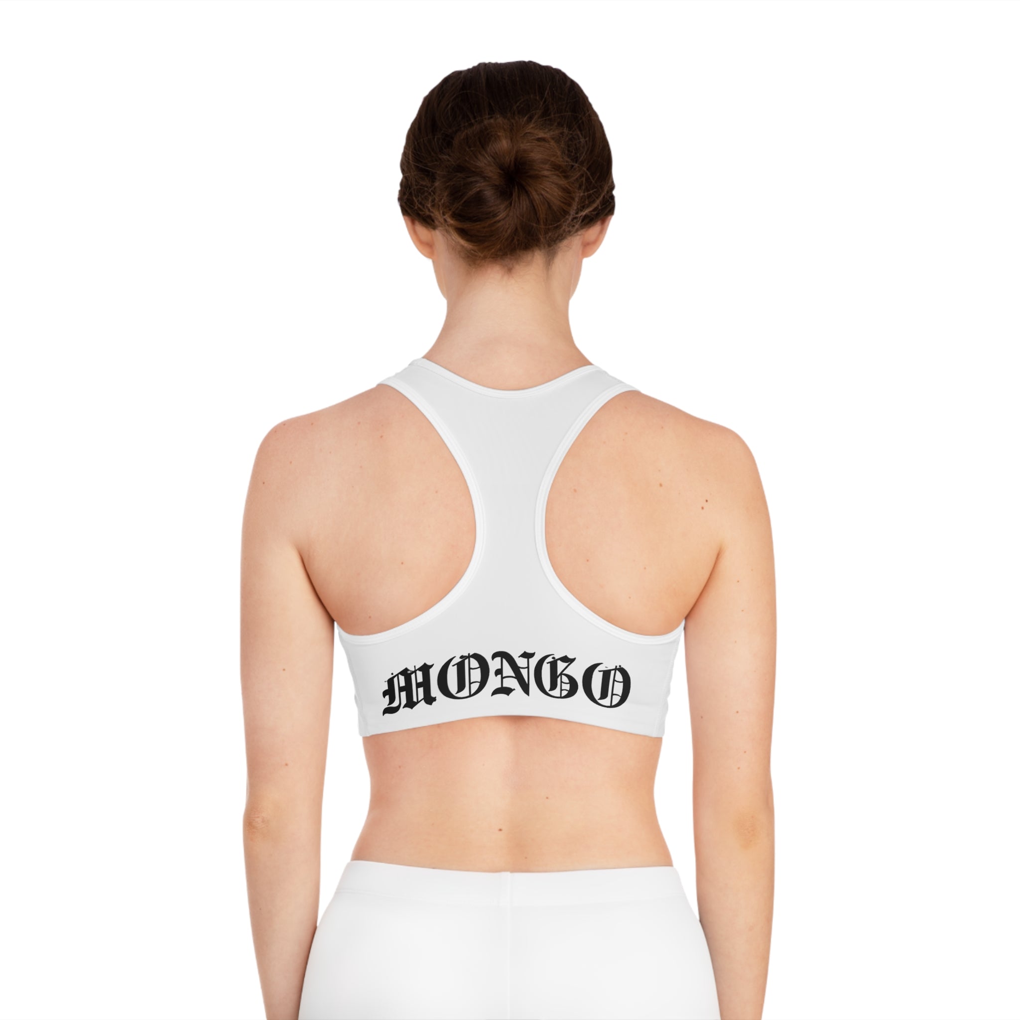 Sports Bra — Gothic "MONGO" Printed Racerback Activewear