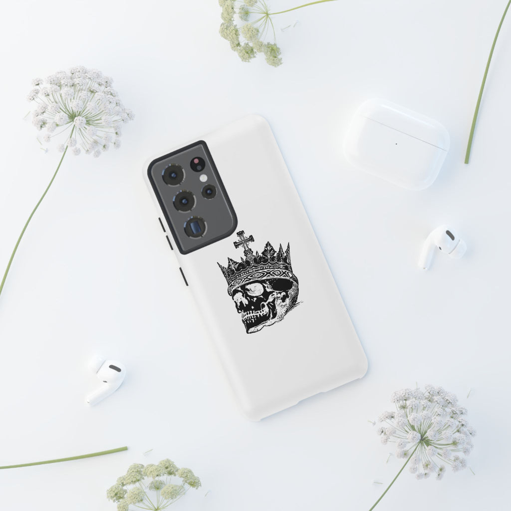 Skull King Phone Case – Gothic Crowned Skull Tough Case