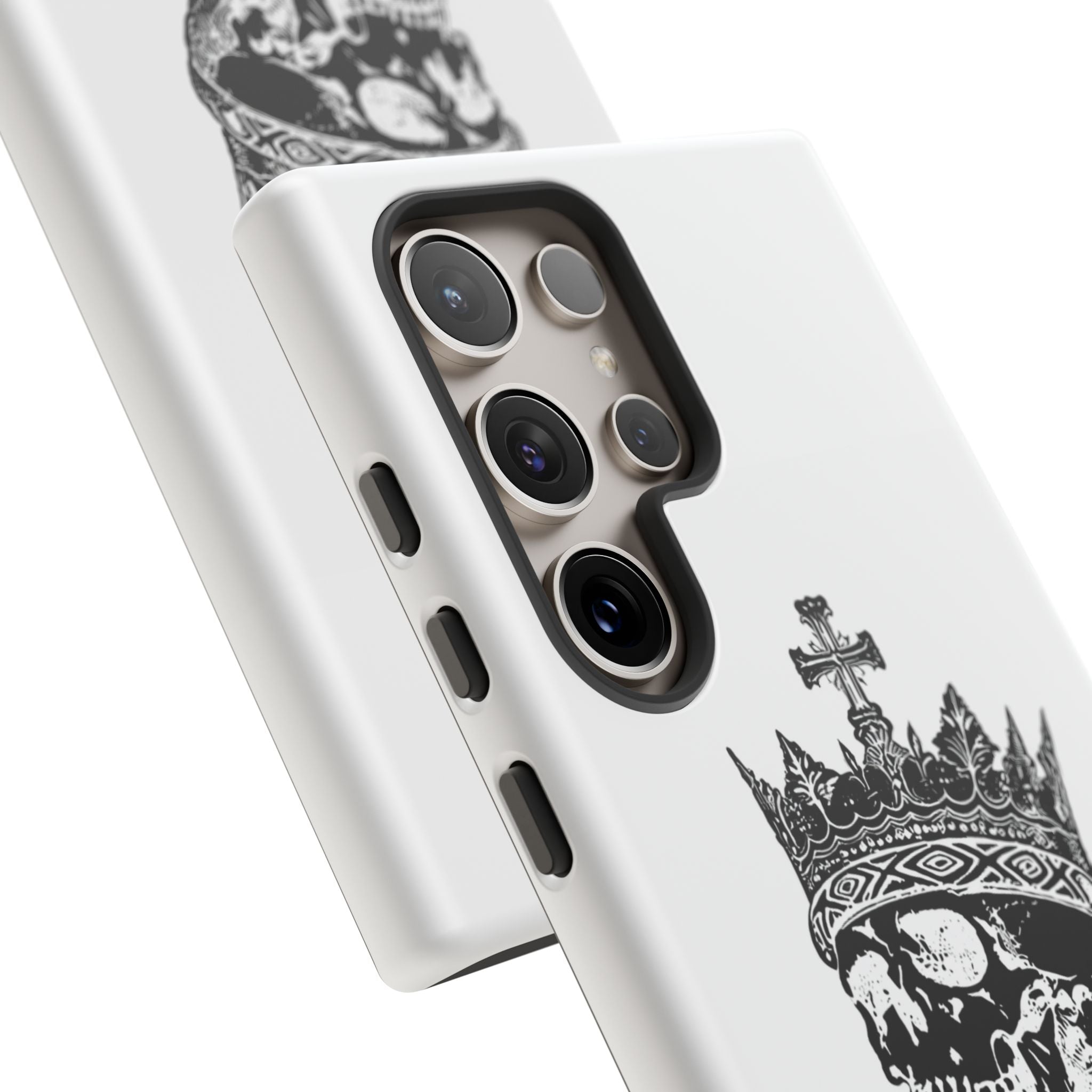 Skull King Phone Case – Gothic Crowned Skull Tough Case
