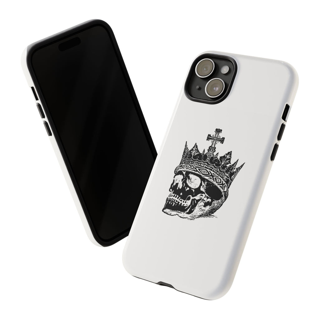 Skull King Phone Case – Gothic Crowned Skull Tough Case