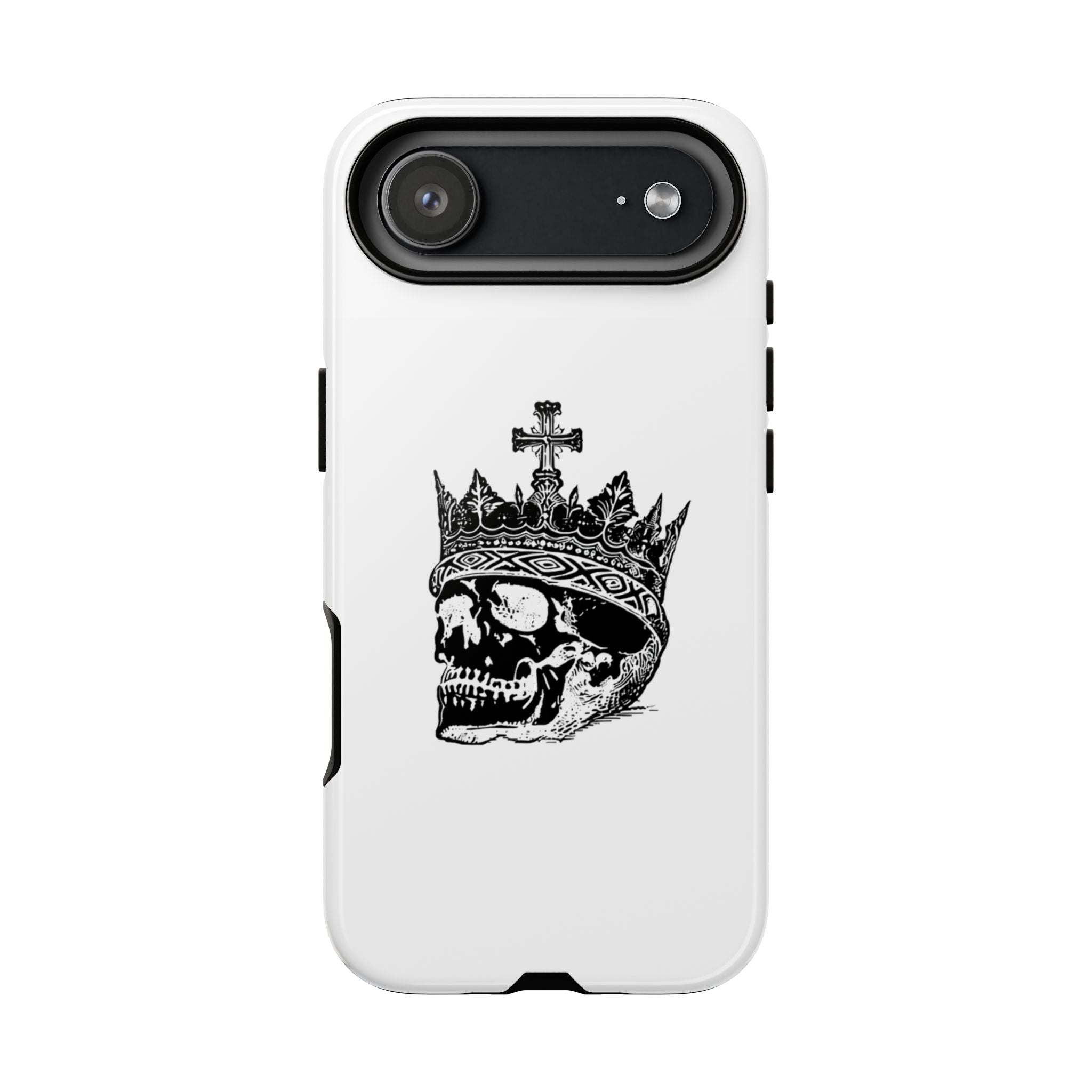 Skull King Phone Case – Gothic Crowned Skull Tough Case