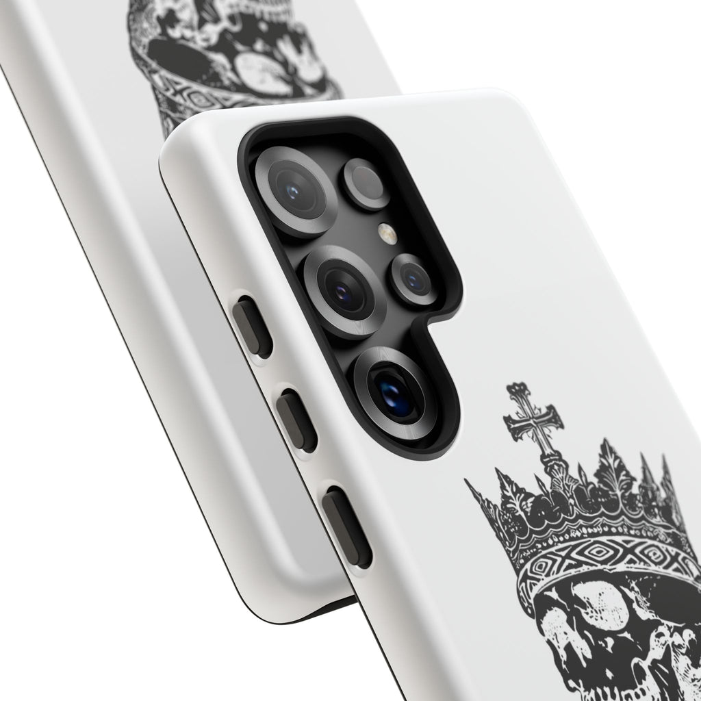 Skull King Phone Case – Gothic Crowned Skull Tough Case