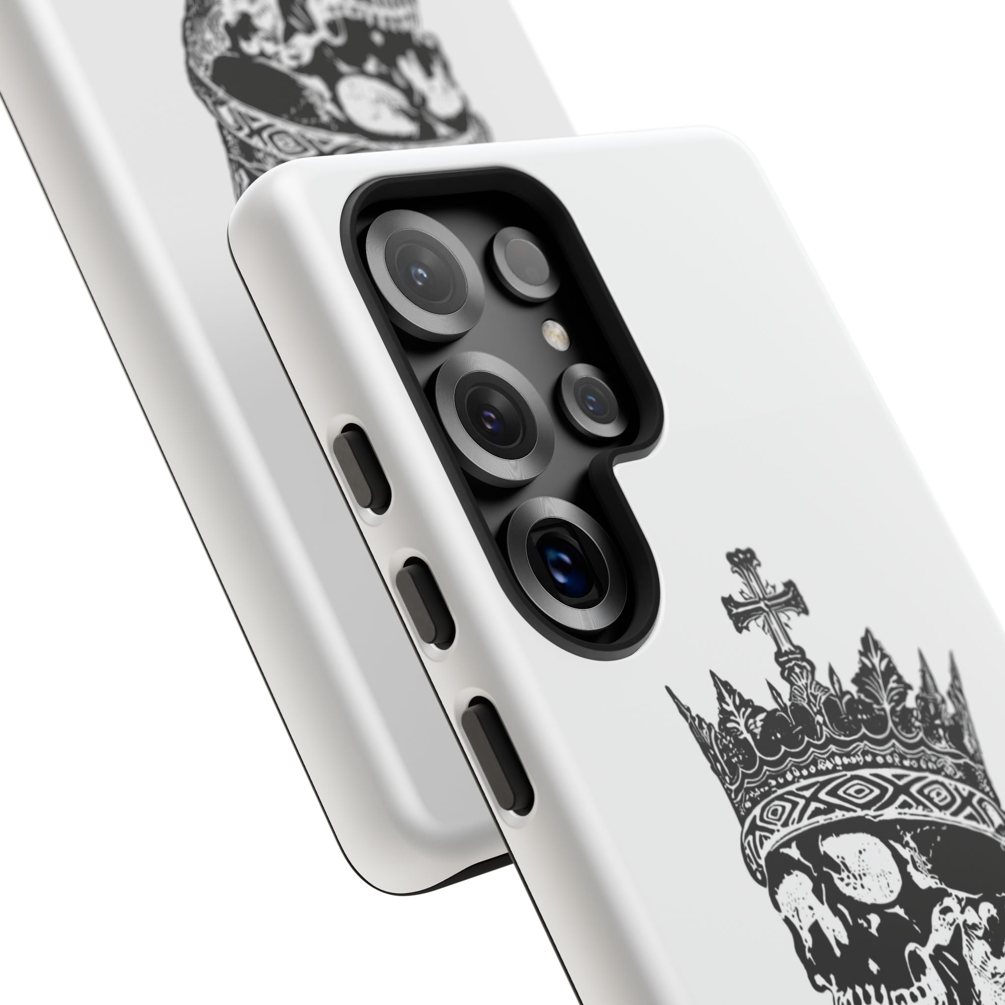 Skull King Phone Case – Gothic Crowned Skull Tough Case