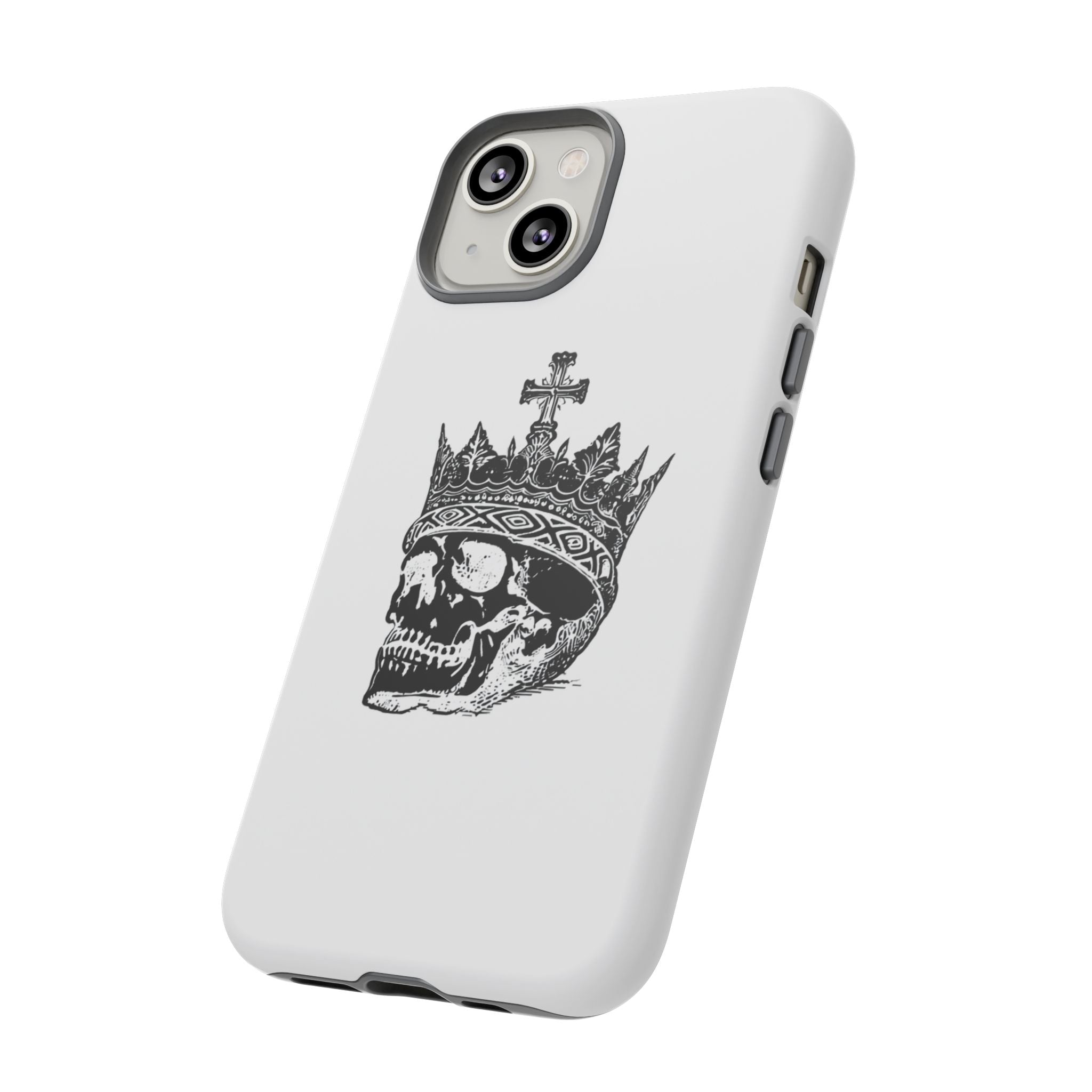 Skull King Phone Case – Gothic Crowned Skull Tough Case