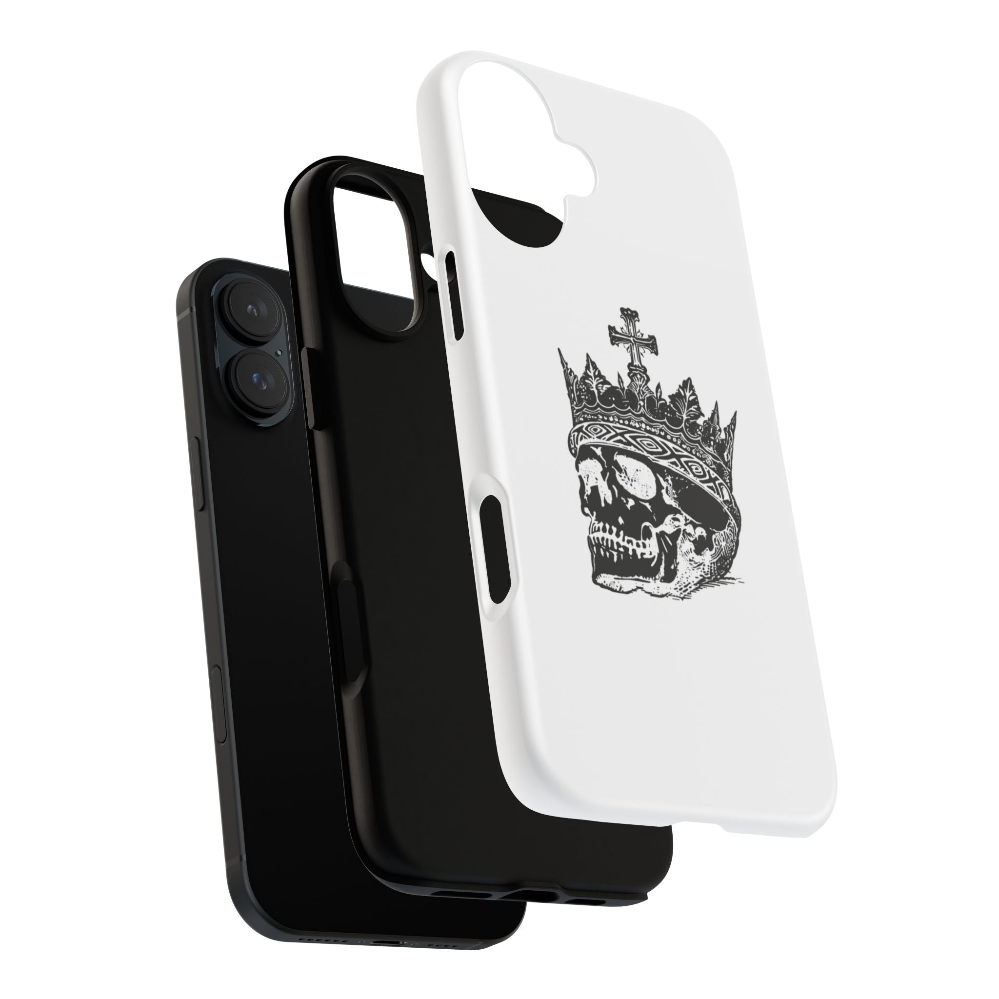 Skull King Phone Case – Gothic Crowned Skull Tough Case